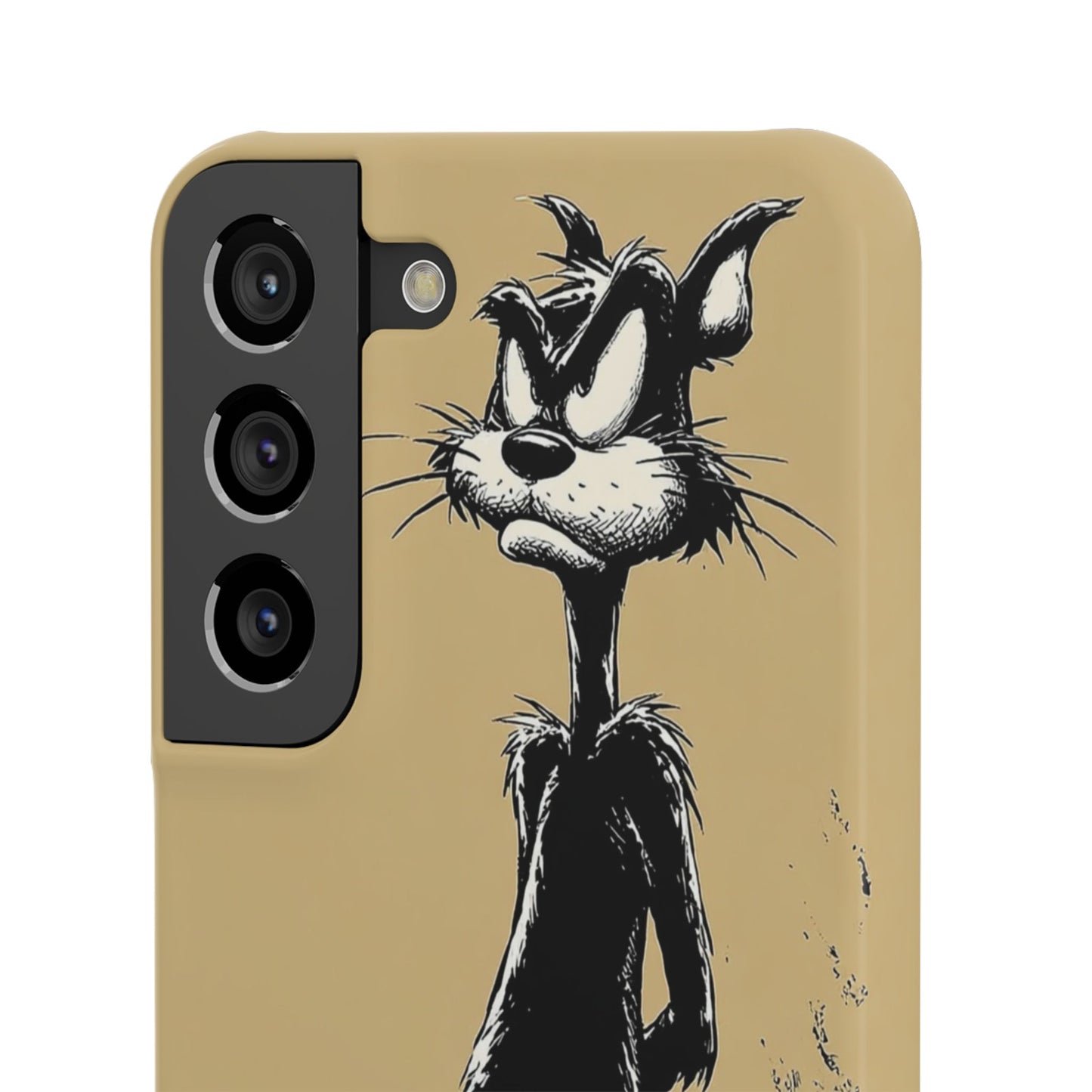 Whimsical Cartoon Snap Case, Fun Phone Cover, Unique Gift for Cat Lovers, Vibrant Art Case, Ideal for Birthdays