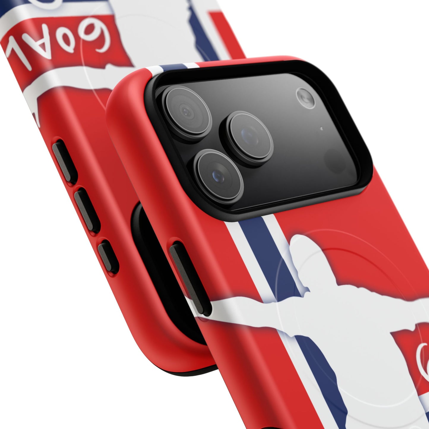 Impact-resistant tough magnetic phone case with dual-layer build in matte polycarbonate finish