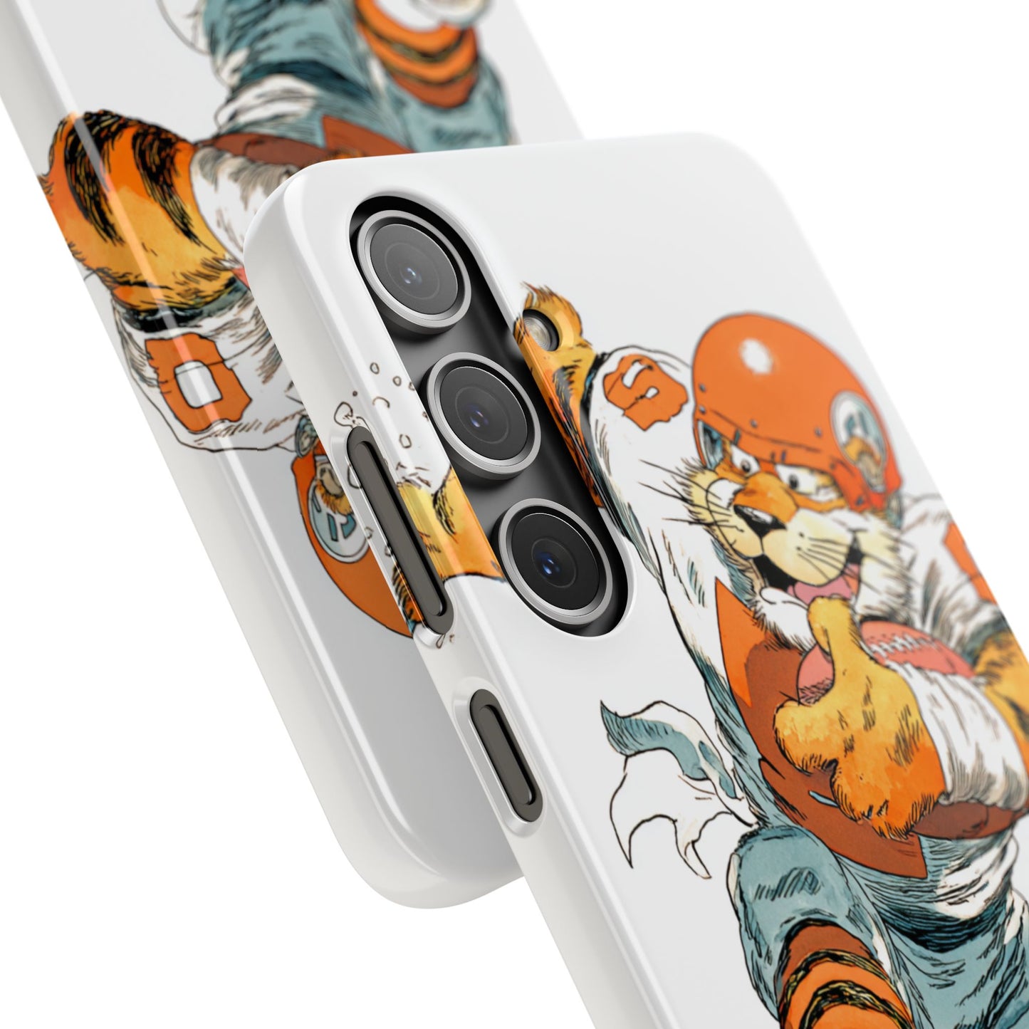 Cincinnati Bengals Snap Cases, Football Fans Phone Case, Tiger Cartoon Art Design, Football Lover Gift, Protective Phone Cover