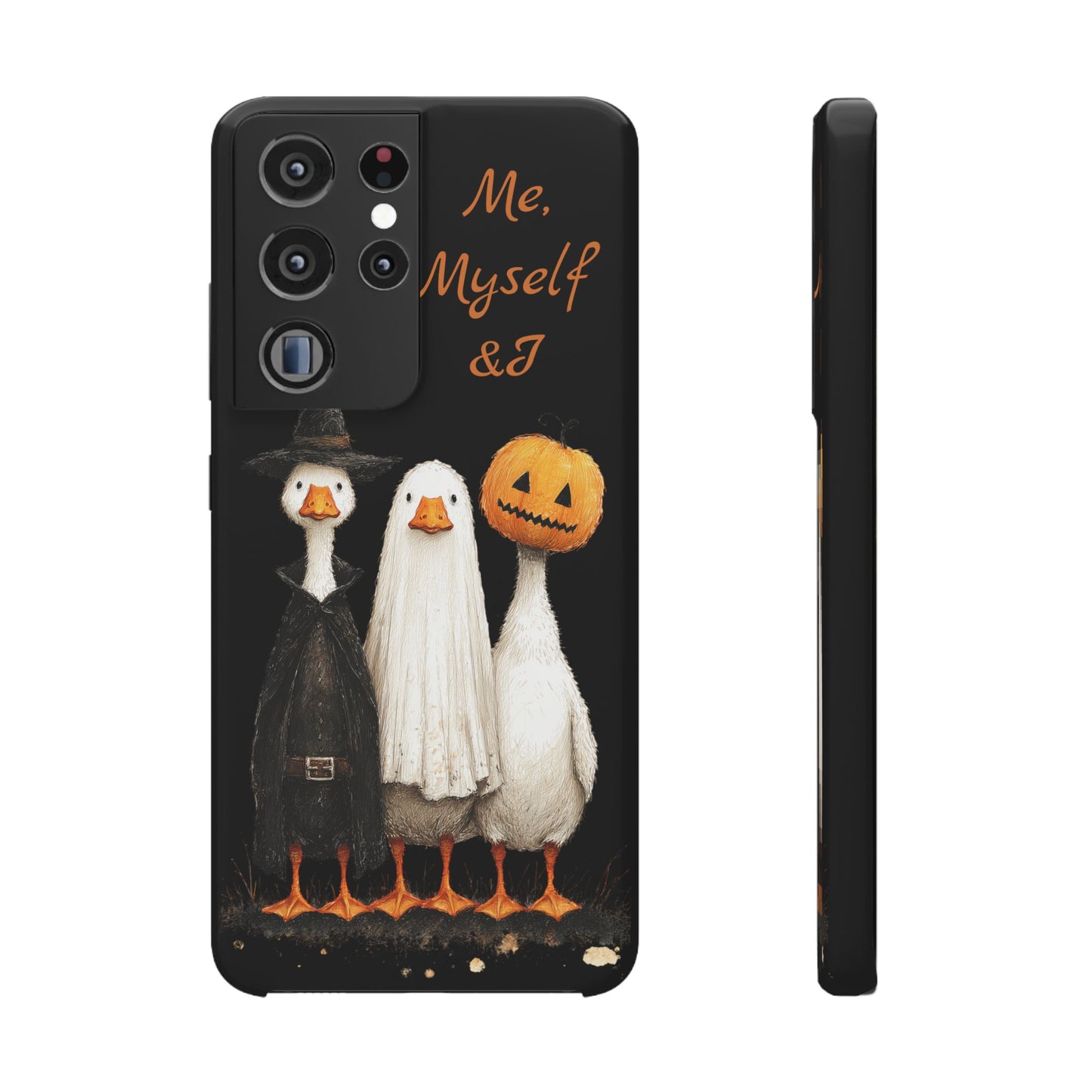Halloween Goose Snap Case, Funny Goose Phone Case, Fall Accessories, Cute Halloween Gift, Me Myself & I Design