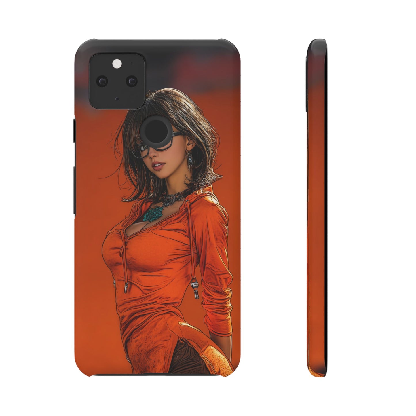 Velma Dinkley Cleveland Browns Fan Snap Cases, Phone Cover, Cartoon Style Art, Custom Case, Protective Shell