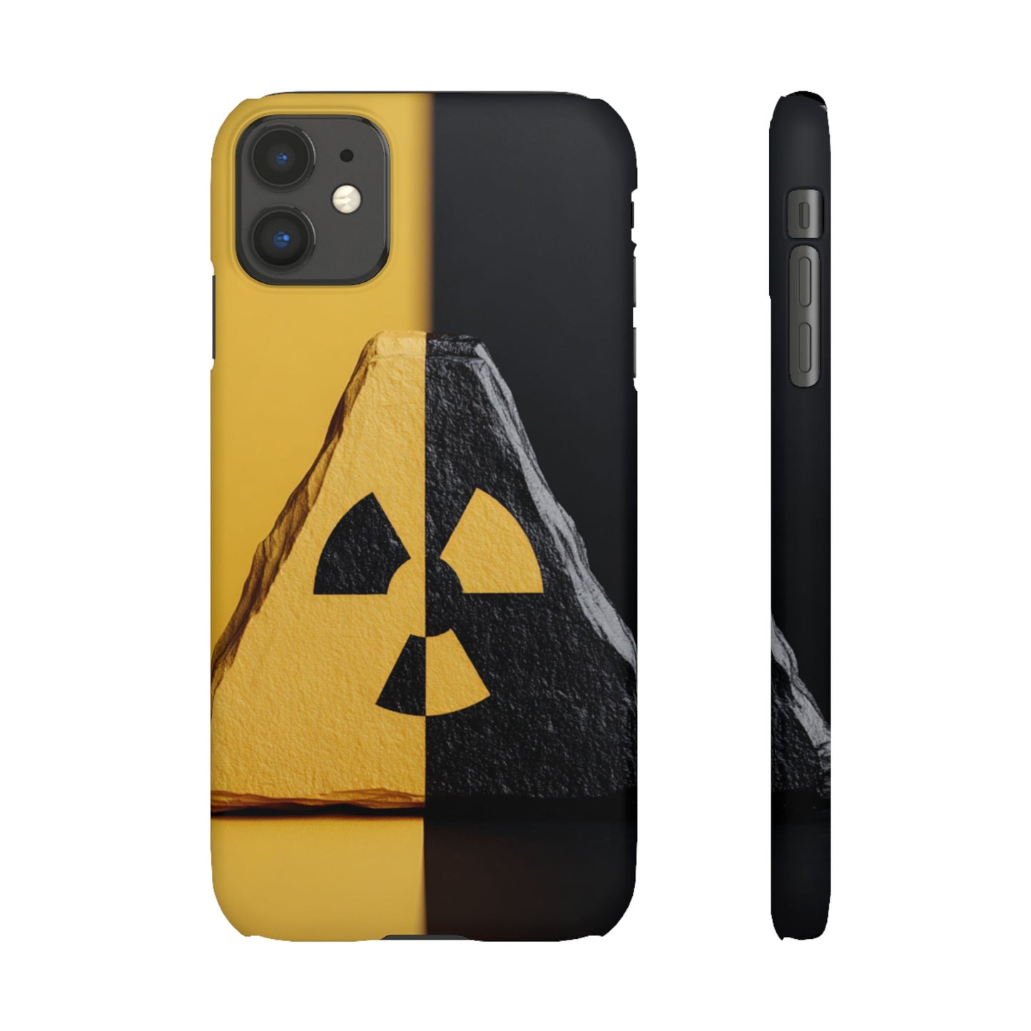 Bold Graphic Snap Case, Radiation Symbol Phone Cover, Trendy Phone Accessory, Unique Gift for Tech Lovers, Stylish Mobile Case