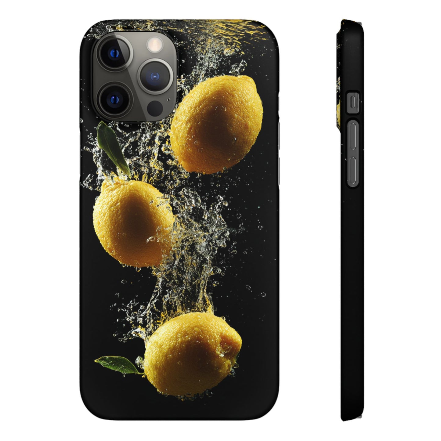 Lemon Splash Phone Case - Vibrant Snap Case, Fruit Lover Gift, Summer Vibes, Kitchen Decor, Unique Phone Accessories