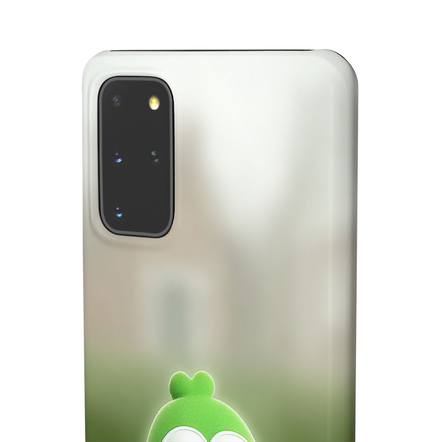 Cute Green Creature Phone Case, Snap Cases, Green Monster Phone Cover, Fun Phone Accessory, Playful Gift for Kids