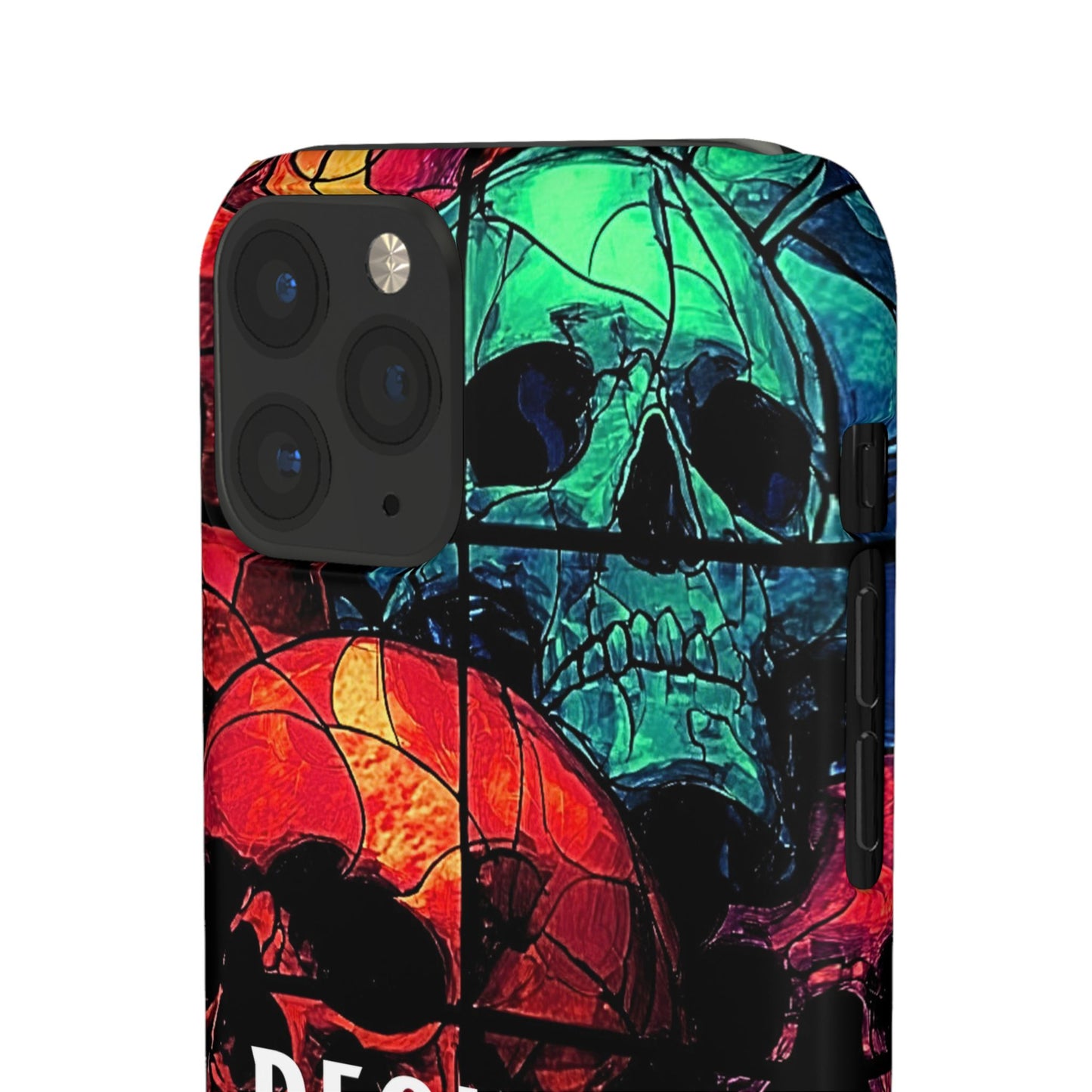 Halloween Custom Requiem Skull Snap Case Phone Cover for iPhone and Samsung