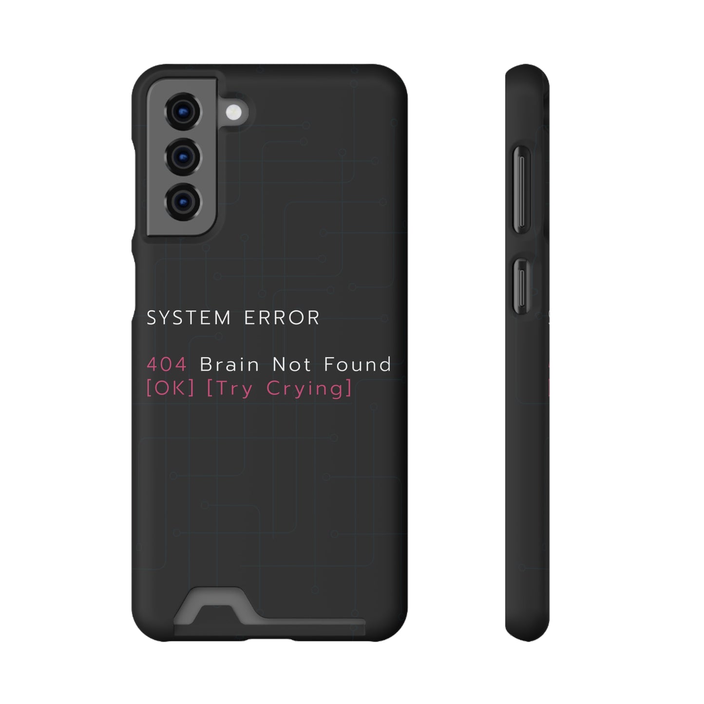 Techy Phone Case with Card Holder, Trendy Gadget Accessory, Cool Gift for Tech Lovers, Phone Protection, Modern Design for Everyday Use