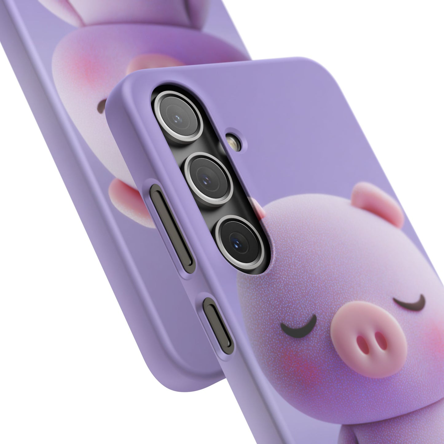 Cute Pig Snap Case for iPhone, Animal Lovers Phone Cover, Kawaii Aesthetic Accessory, Birthday Gift, Unique Phone Protection