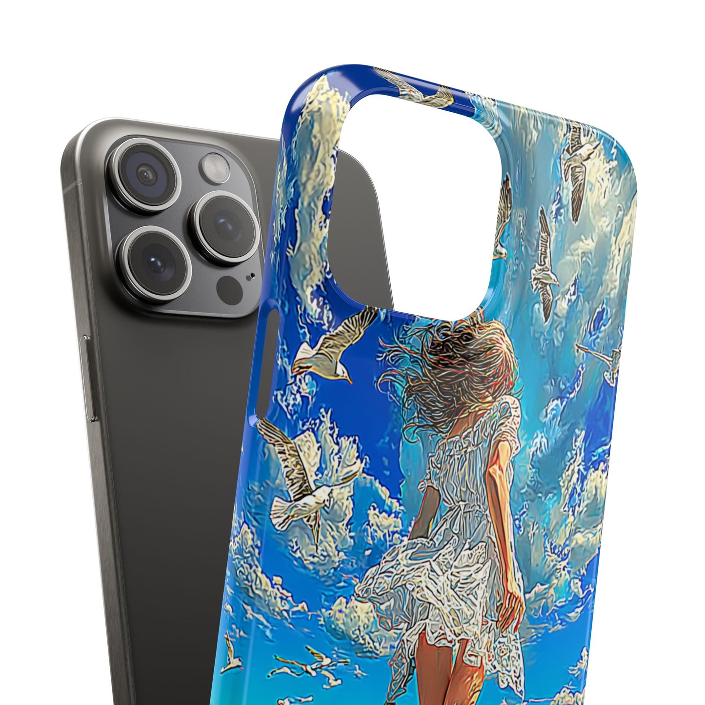 Dreamy Seaside Snap Case, Ocean Waves Phone Cover, Summer Vibe Gift, Cute Aesthetic Accessory, Beach Lover Case