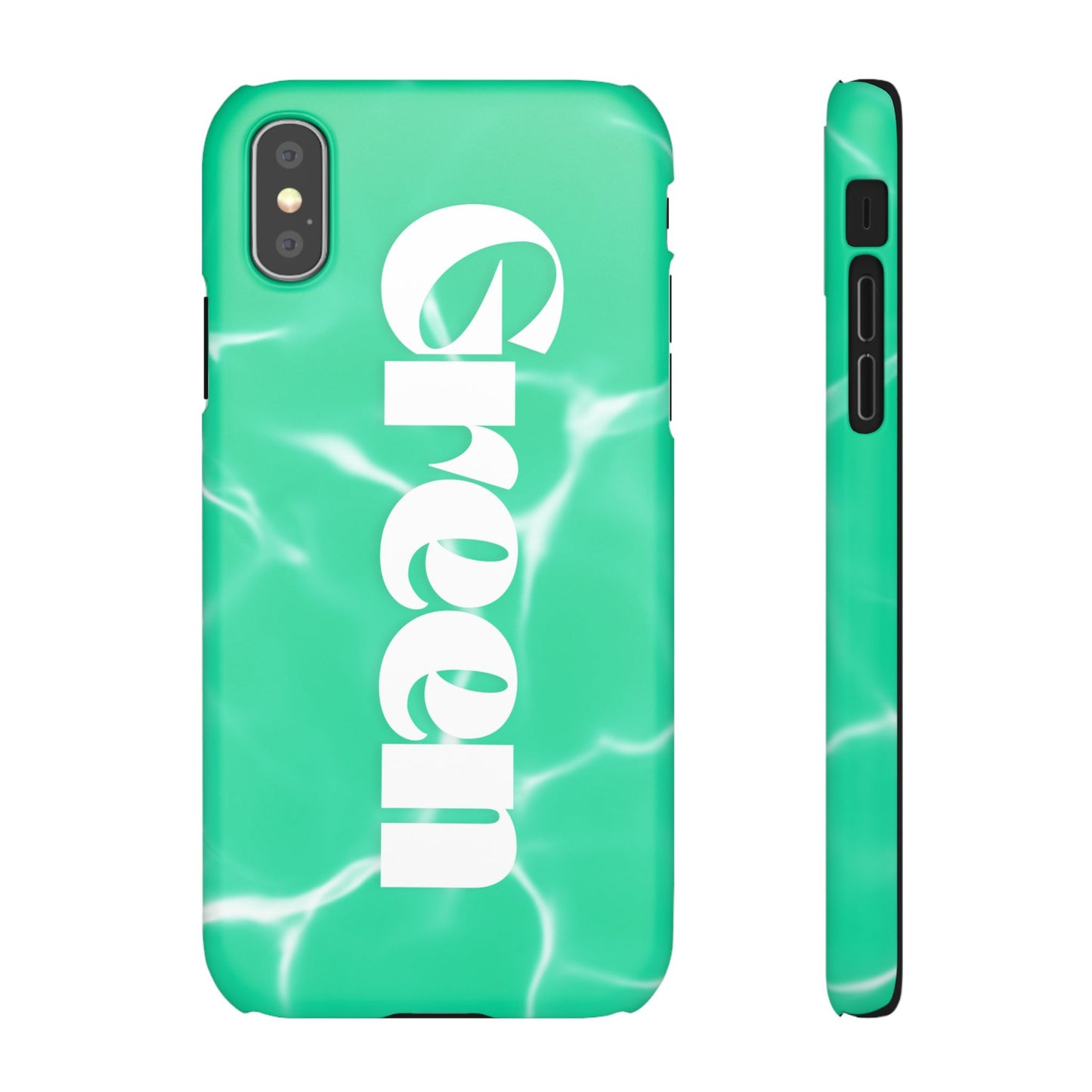Aqua Pool Vibe Snap Case, Tropical Phone Cover, Summer Accessory, Trendy Gift for Friends, Beach Lover's Essential