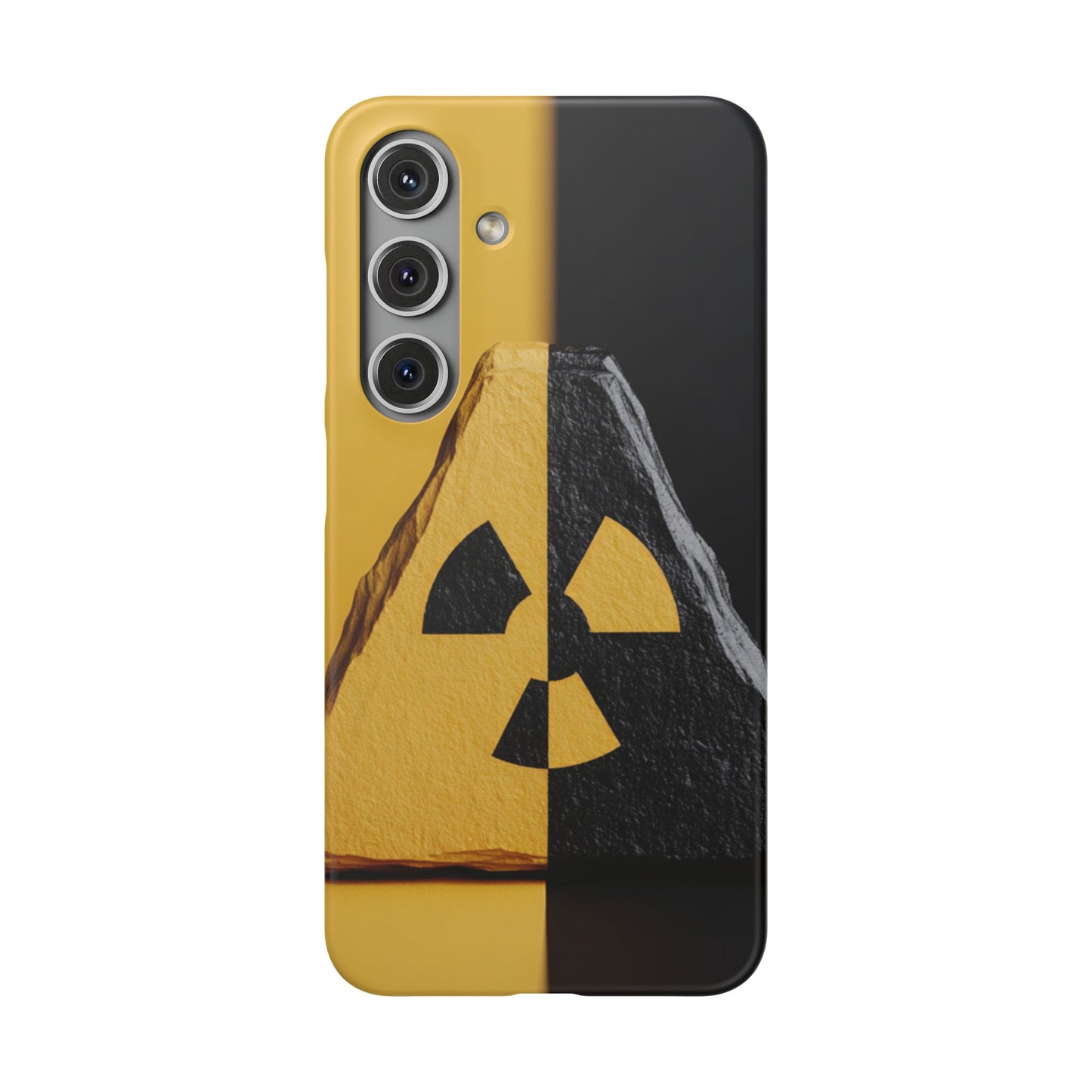 Bold Graphic Snap Case, Radiation Symbol Phone Cover, Trendy Phone Accessory, Unique Gift for Tech Lovers, Stylish Mobile Case