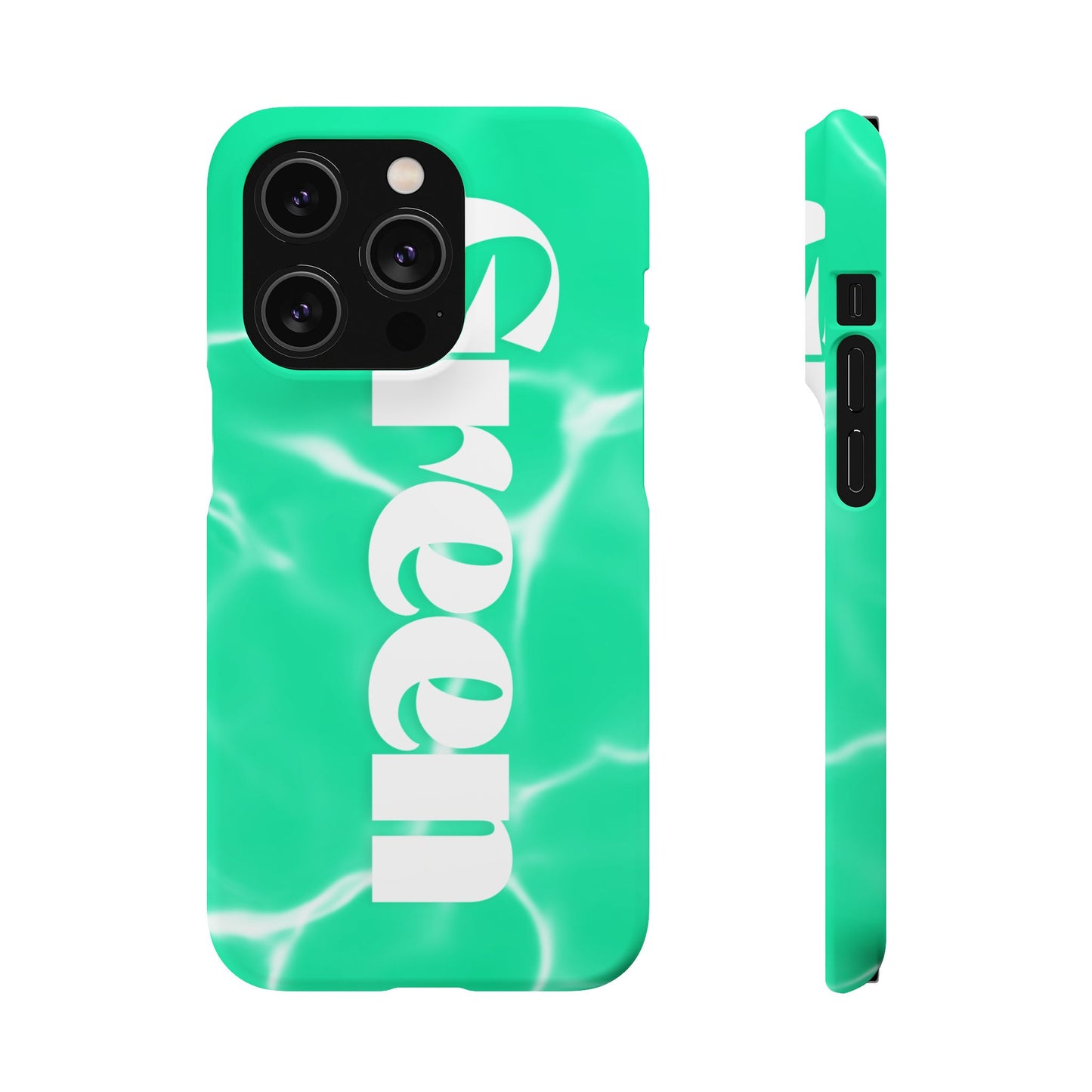 Aqua Pool Vibe Snap Case, Tropical Phone Cover, Summer Accessory, Trendy Gift for Friends, Beach Lover's Essential