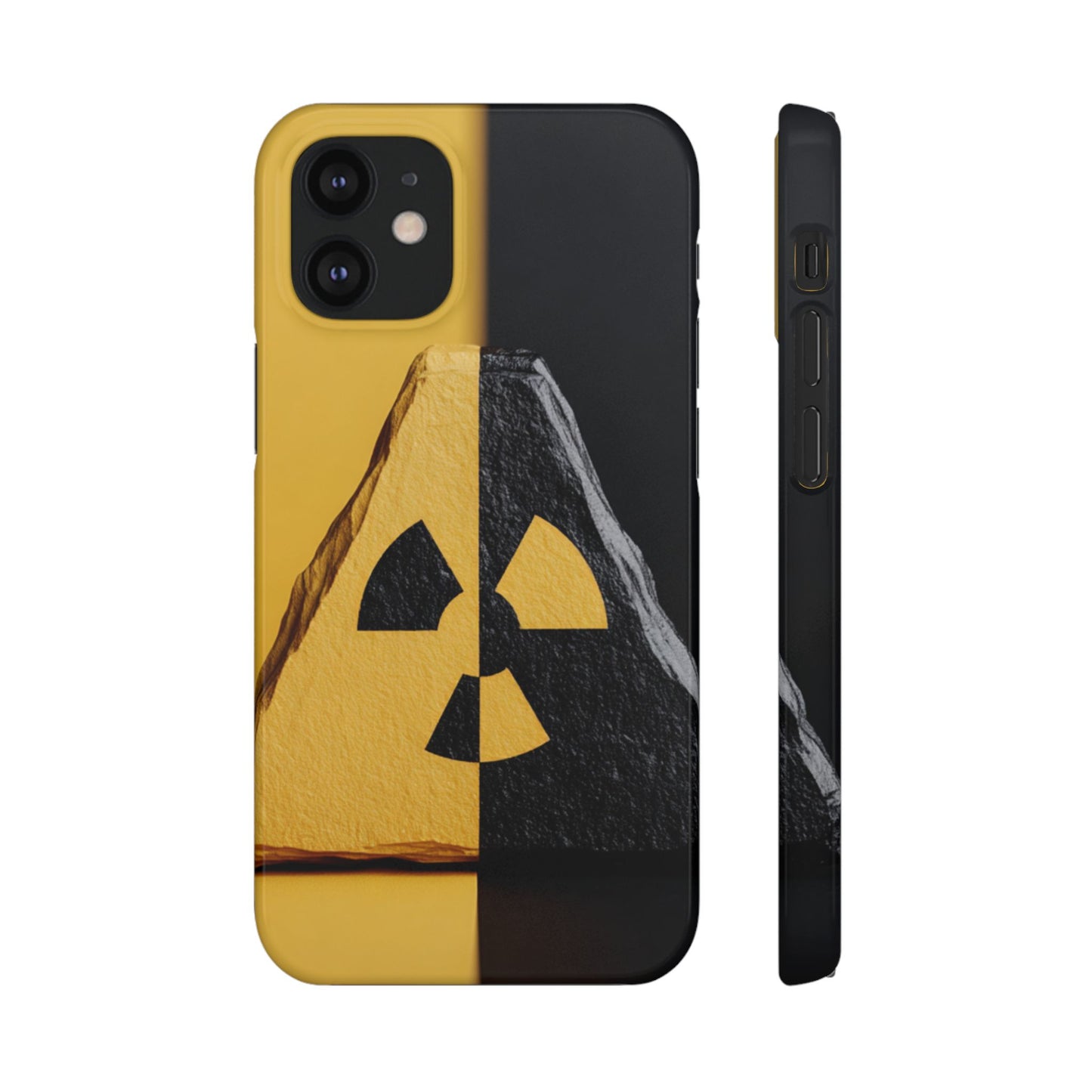 Bold Graphic Snap Case, Radiation Symbol Phone Cover, Trendy Phone Accessory, Unique Gift for Tech Lovers, Stylish Mobile Case