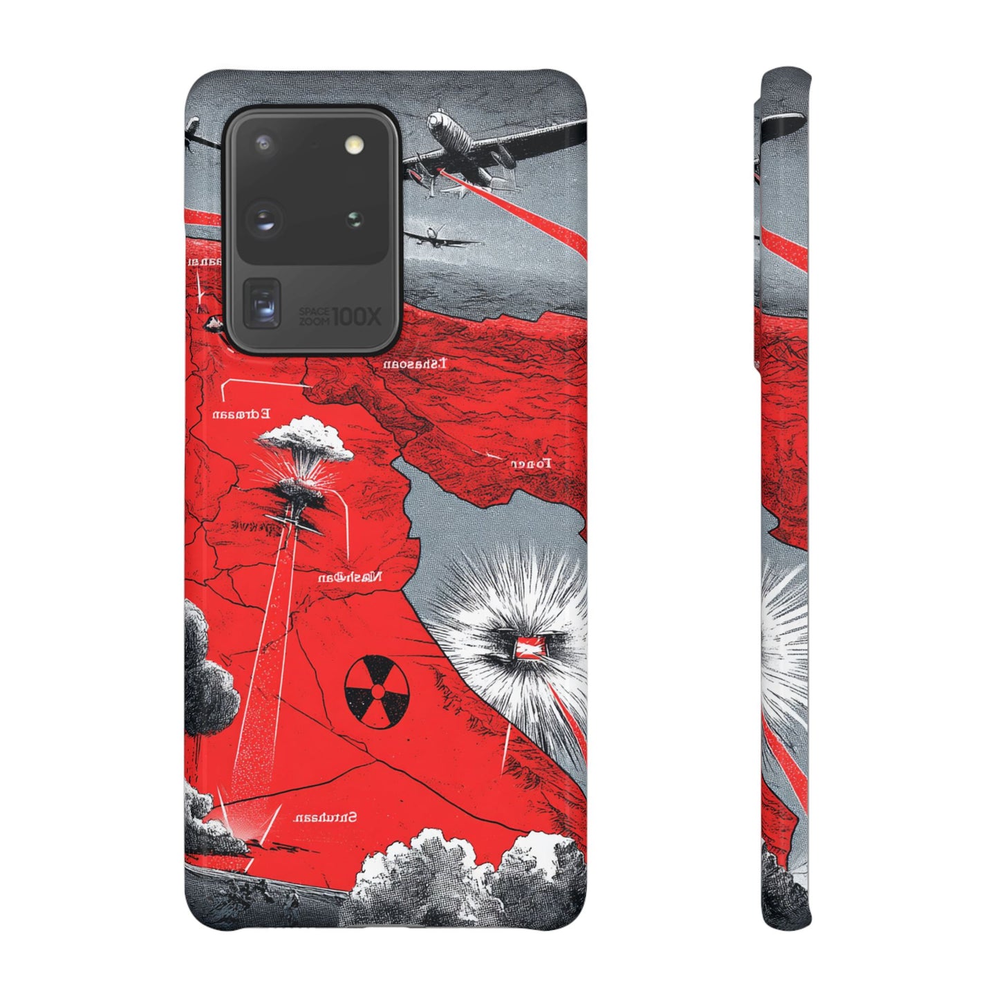 Bold Graphic Snap Case with Dramatic Design, Unique Phone Cover, Artistic Protection for iPhone, Trendy Gadget Gift, Edgy Tech Accessory