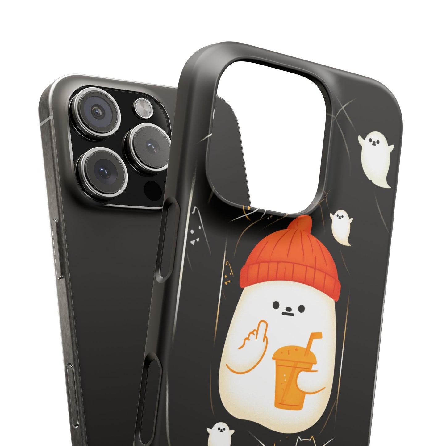 Spook You Halloween Ghost Snap Case Kawaii Protective Phone Cover for iPhone and Samsung