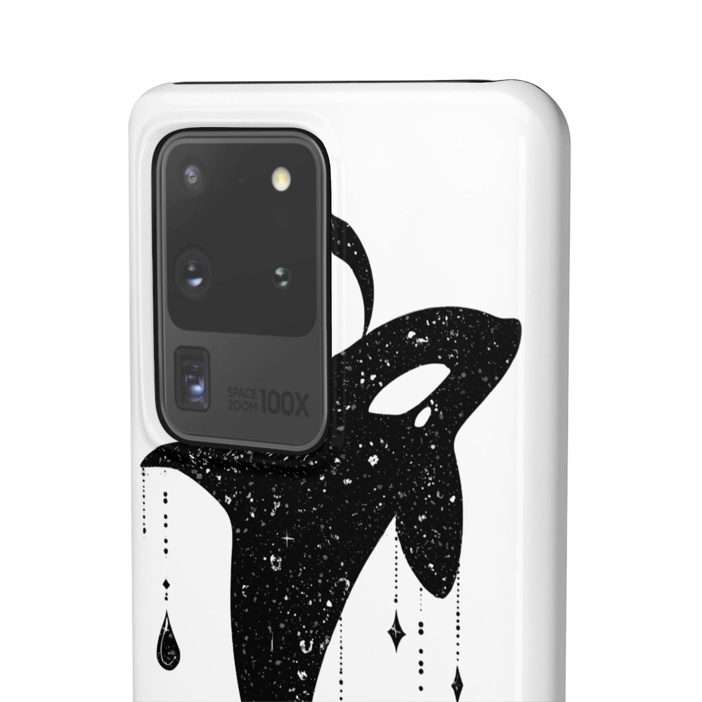 Celestial Orca Snap Case | Phone Cover, Whale Lover Gift, Cosmic Decor, Unique Art, Ocean Vibe