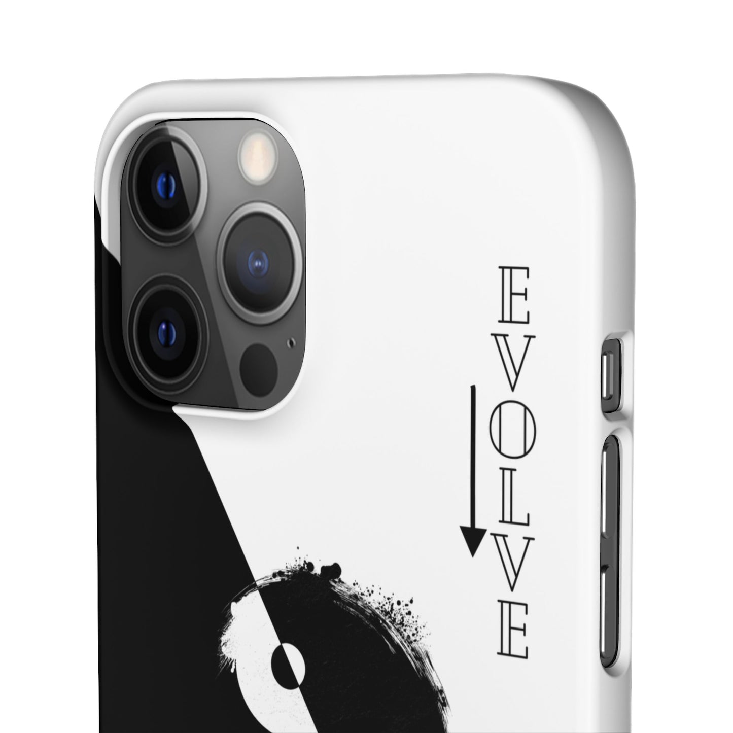 Yin Yang Evolve Black and White Snap Case Cover for iPhone and Samsung