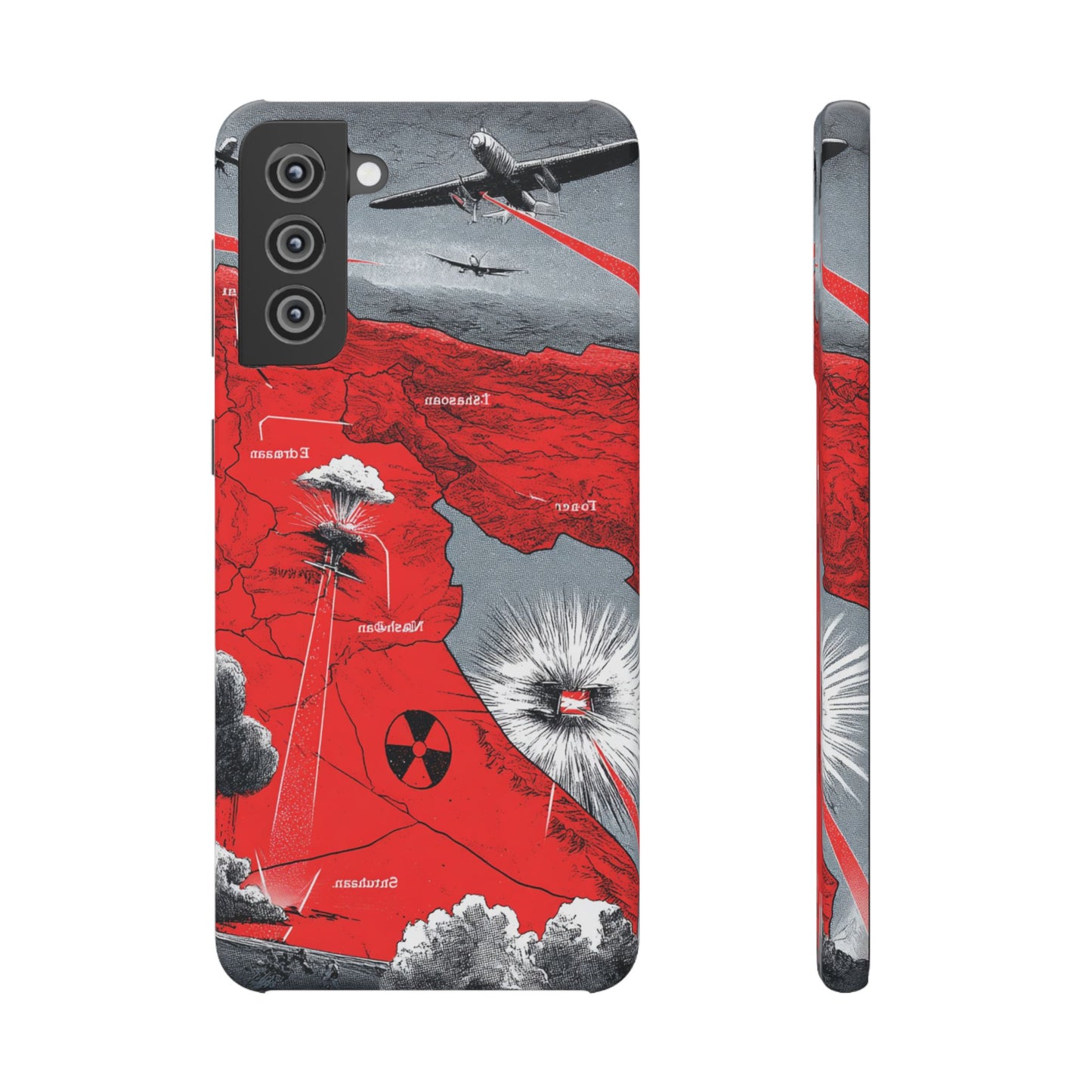 Bold Graphic Snap Case with Dramatic Design, Unique Phone Cover, Artistic Protection for iPhone, Trendy Gadget Gift, Edgy Tech Accessory