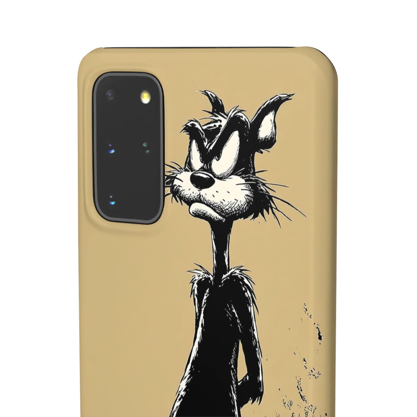 Whimsical Cartoon Snap Case, Fun Phone Cover, Unique Gift for Cat Lovers, Vibrant Art Case, Ideal for Birthdays