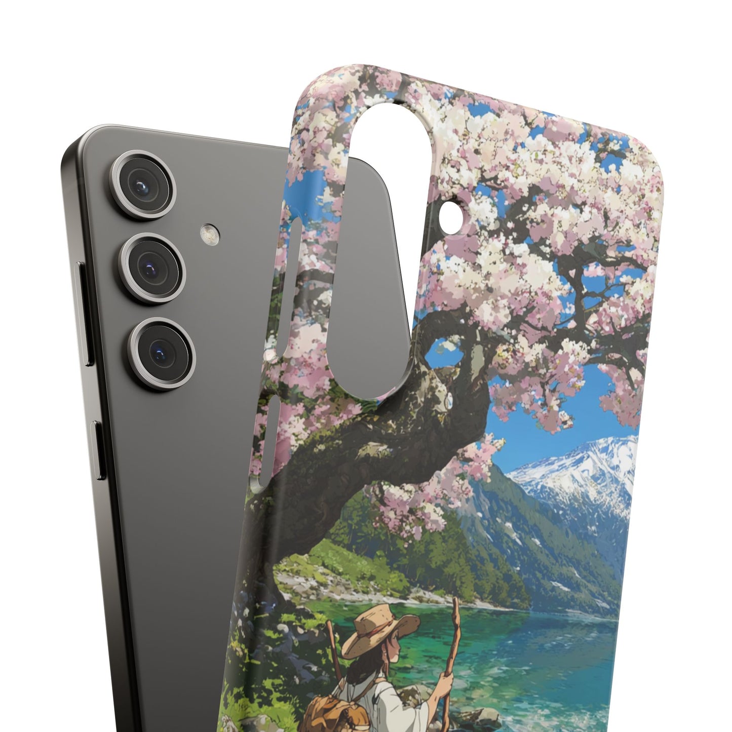 Nature-Inspired Snap Cases for Phone Protection, Floral Phone Covers, Cherry Blossom Aesthetic, Gifts for Nature Lovers, Spring Accessories