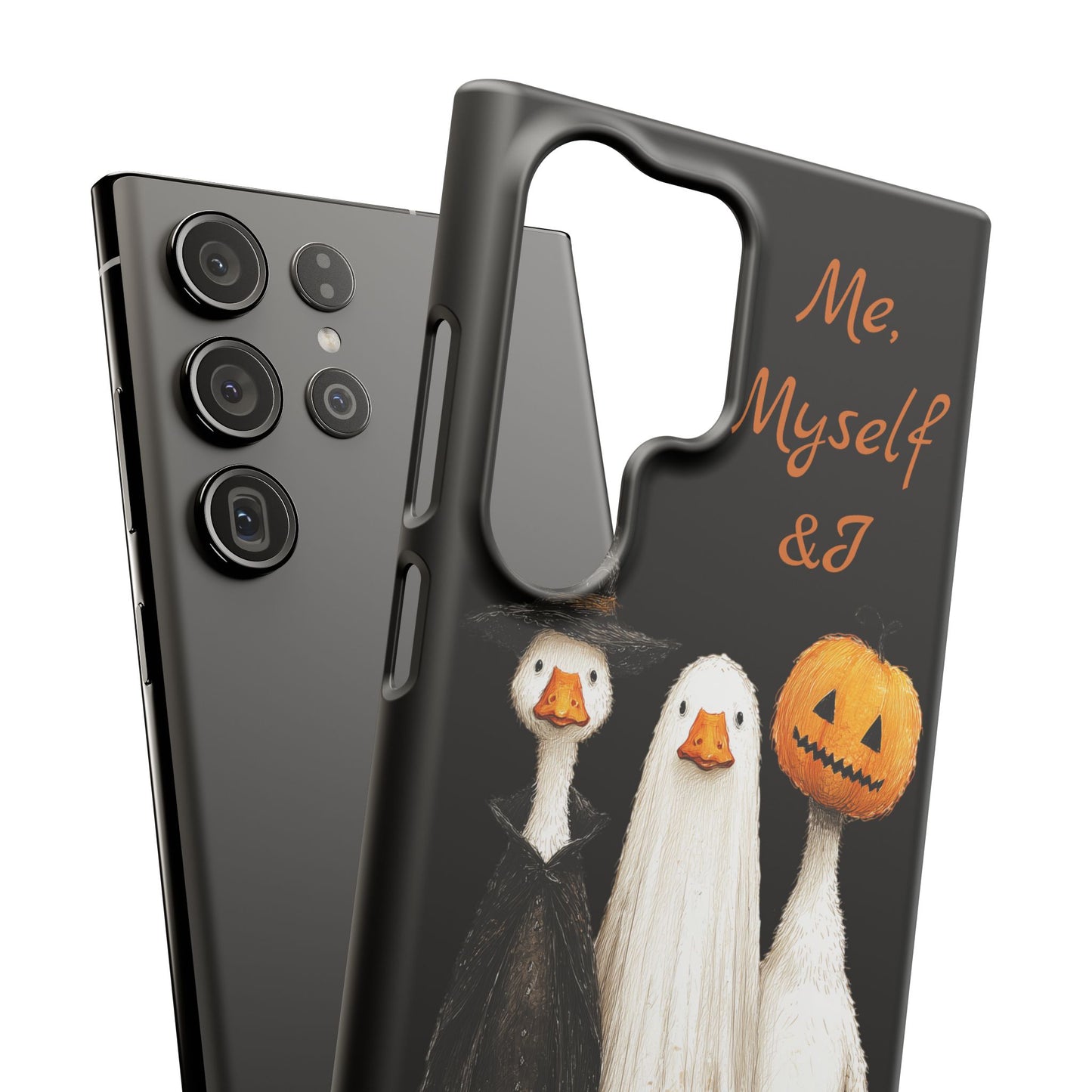 Halloween Goose Snap Case, Funny Goose Phone Case, Fall Accessories, Cute Halloween Gift, Me Myself & I Design