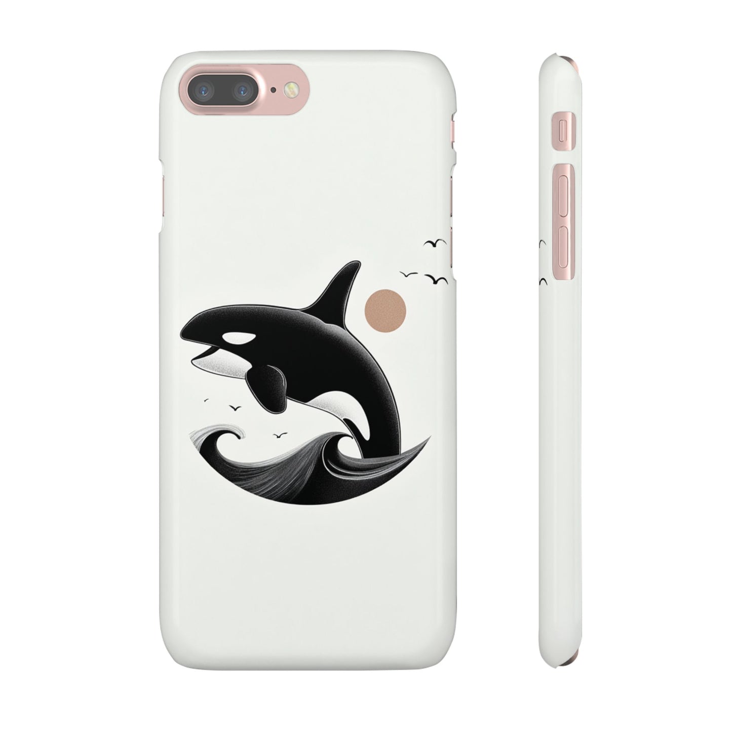 Whale Splash Phone Case | Ocean Lover Gift, Marine Art, Snap Cases, Cute Whale Design, Custom Phone Accessories