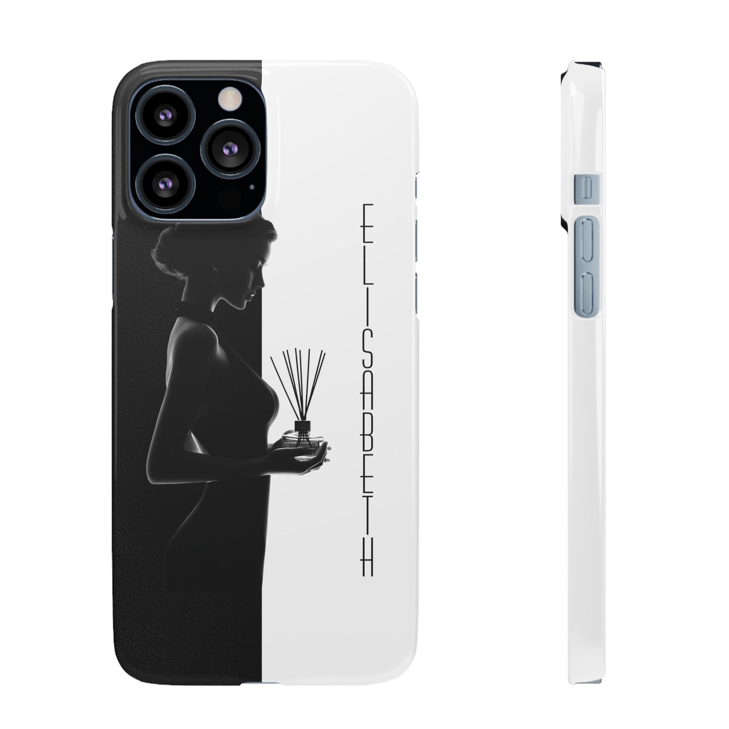 Custom Black and White Snap Case for Women Phone Cover for iPhone and Samsung