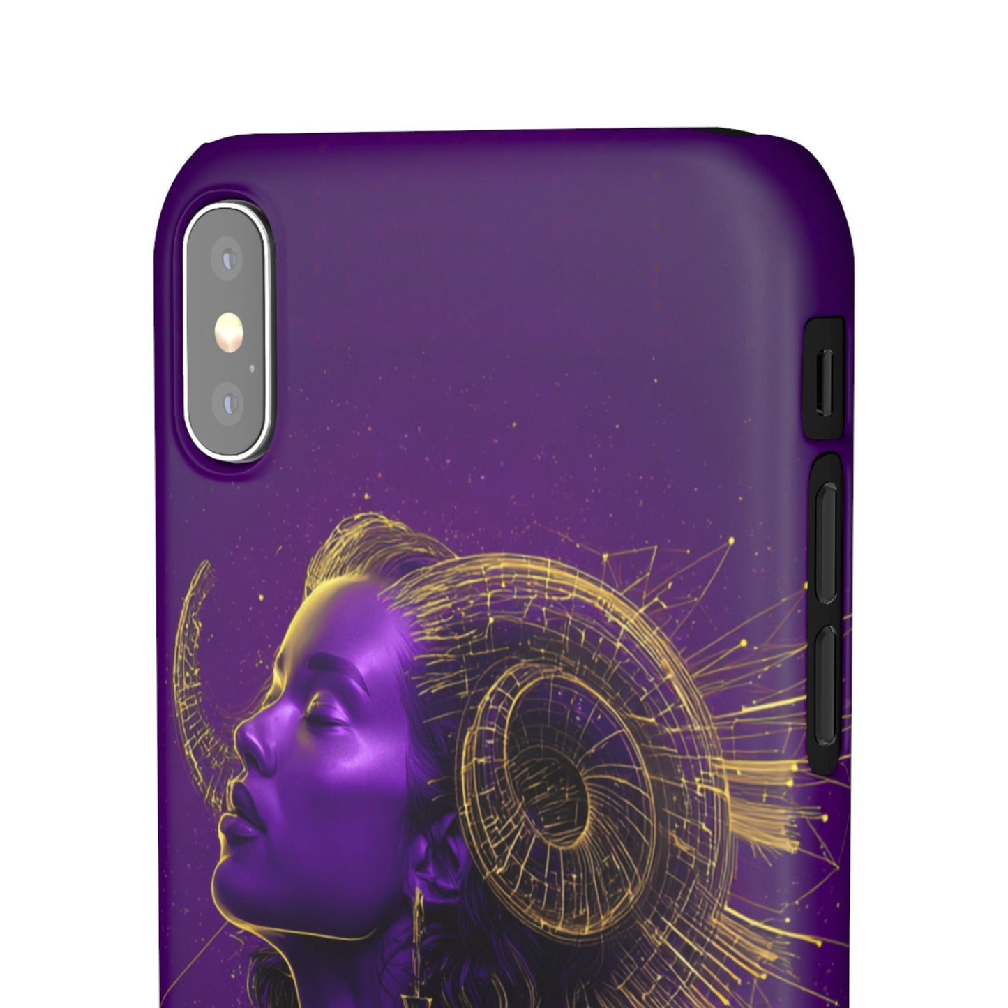 Purple Gold Celestial Virgo Snap Case and Protective Cover for Samsung and iPhone