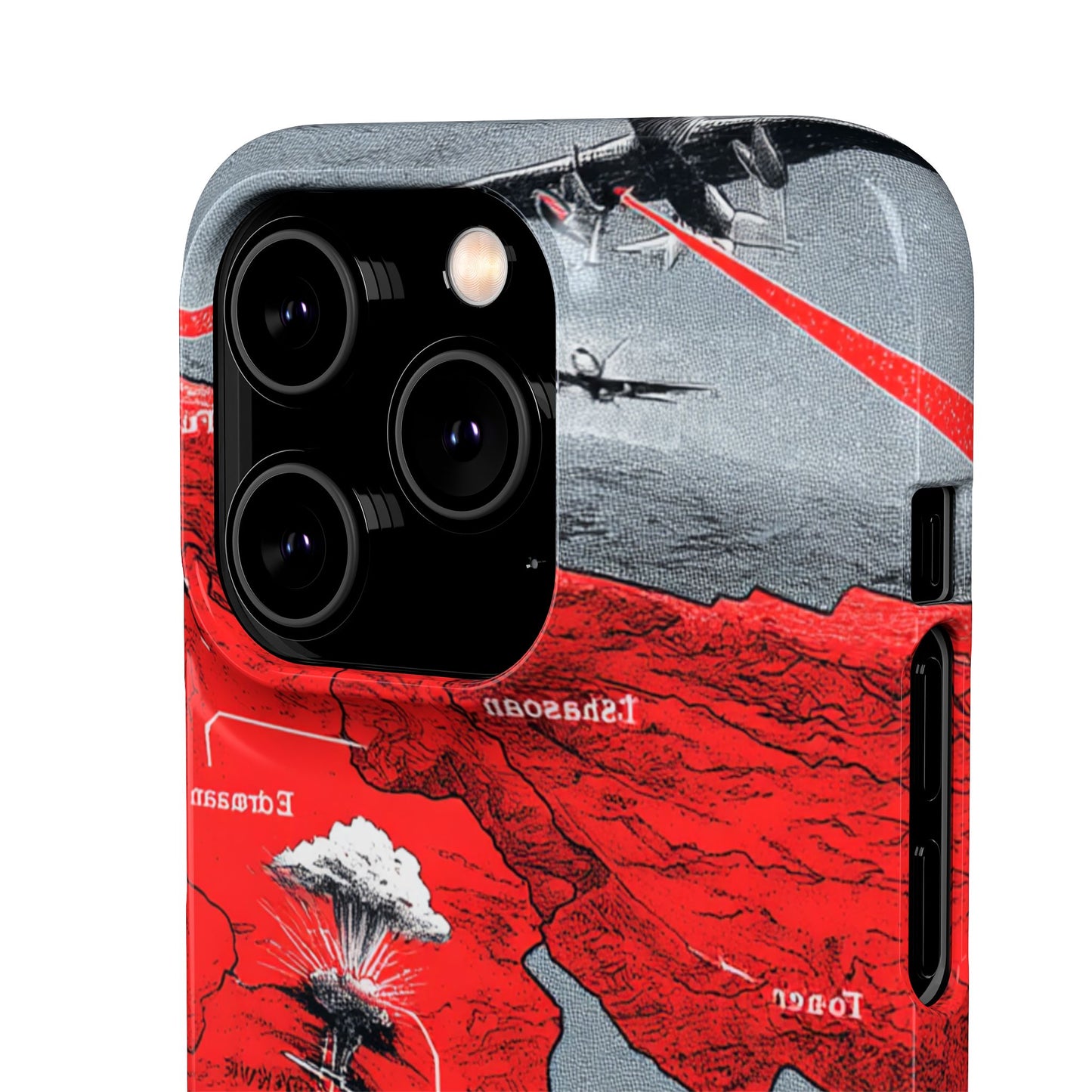 Bold Graphic Snap Case with Dramatic Design, Unique Phone Cover, Artistic Protection for iPhone, Trendy Gadget Gift, Edgy Tech Accessory