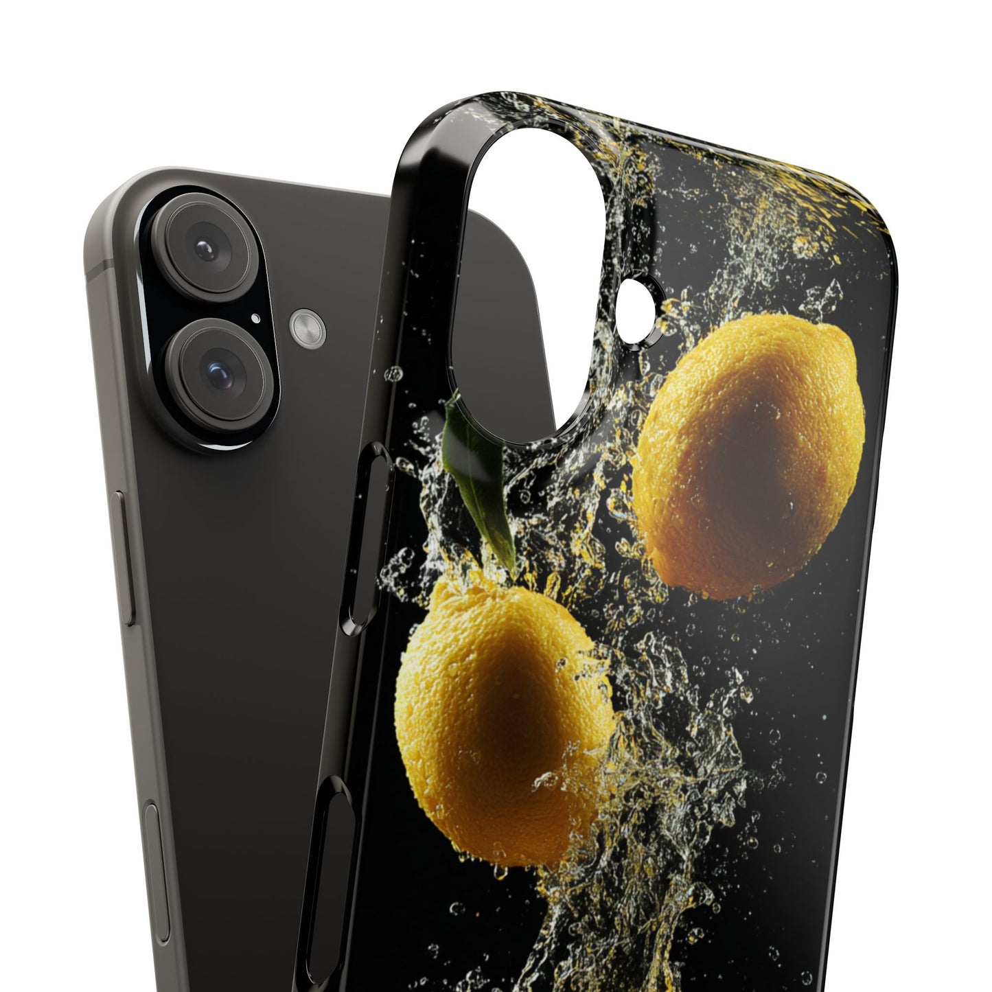 Lemon Splash Phone Case - Vibrant Snap Case, Fruit Lover Gift, Summer Vibes, Kitchen Decor, Unique Phone Accessories