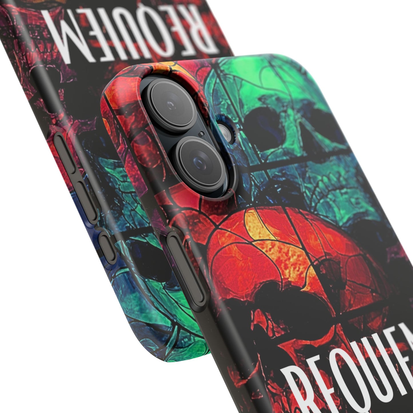 Halloween Custom Requiem Skull Snap Case Phone Cover for iPhone and Samsung