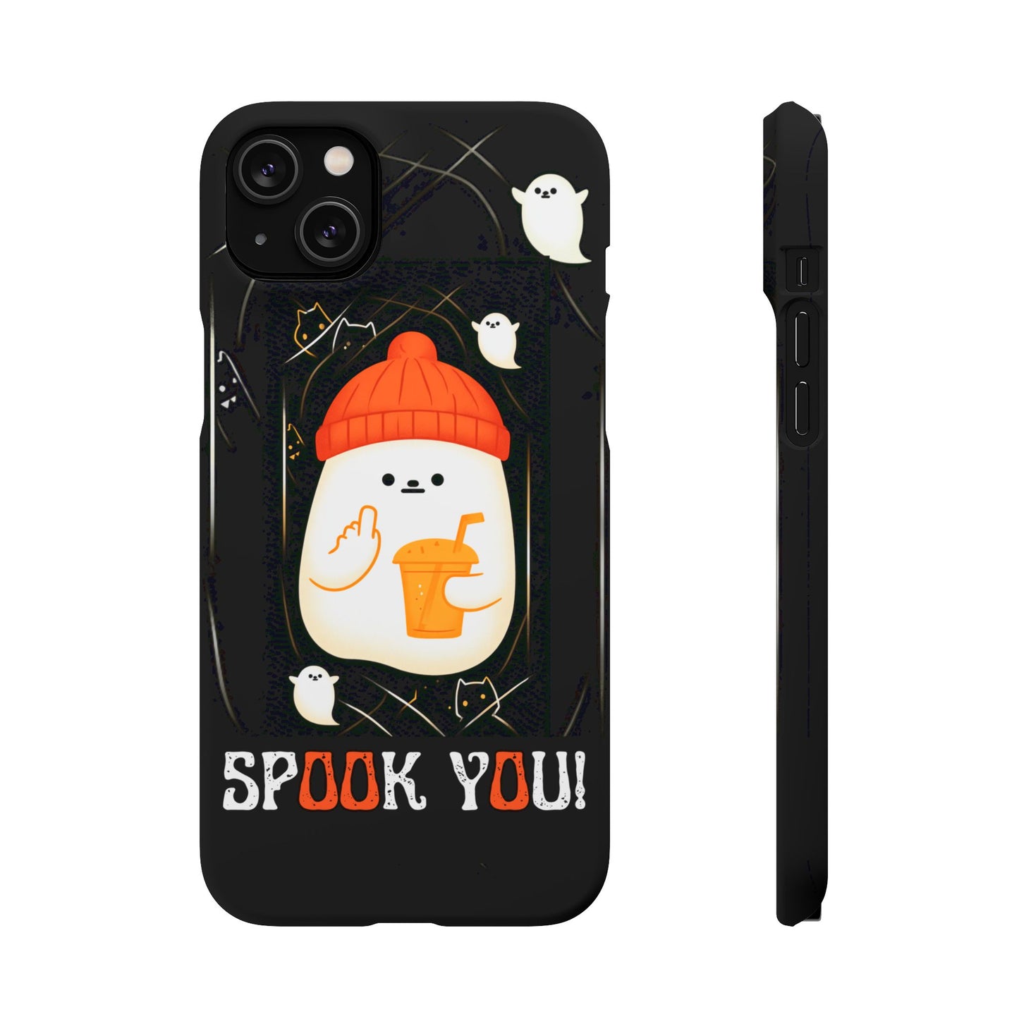 Spook You Halloween Ghost Snap Case Kawaii Protective Phone Cover for iPhone and Samsung