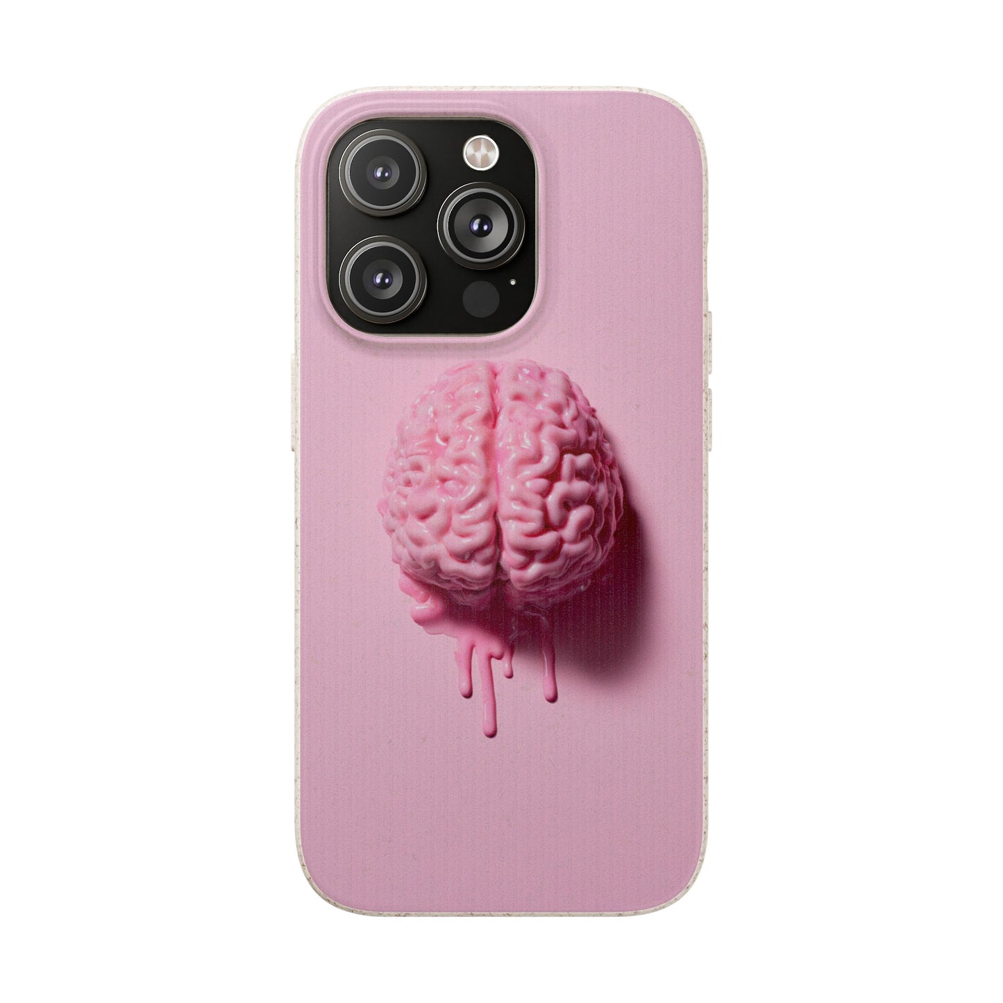 Eco-Friendly Brain Design Phone Case, Biodegradable Phone Cover, Unique Gift for Tech Lovers, Sustainable Accessory, Cute Phone Case