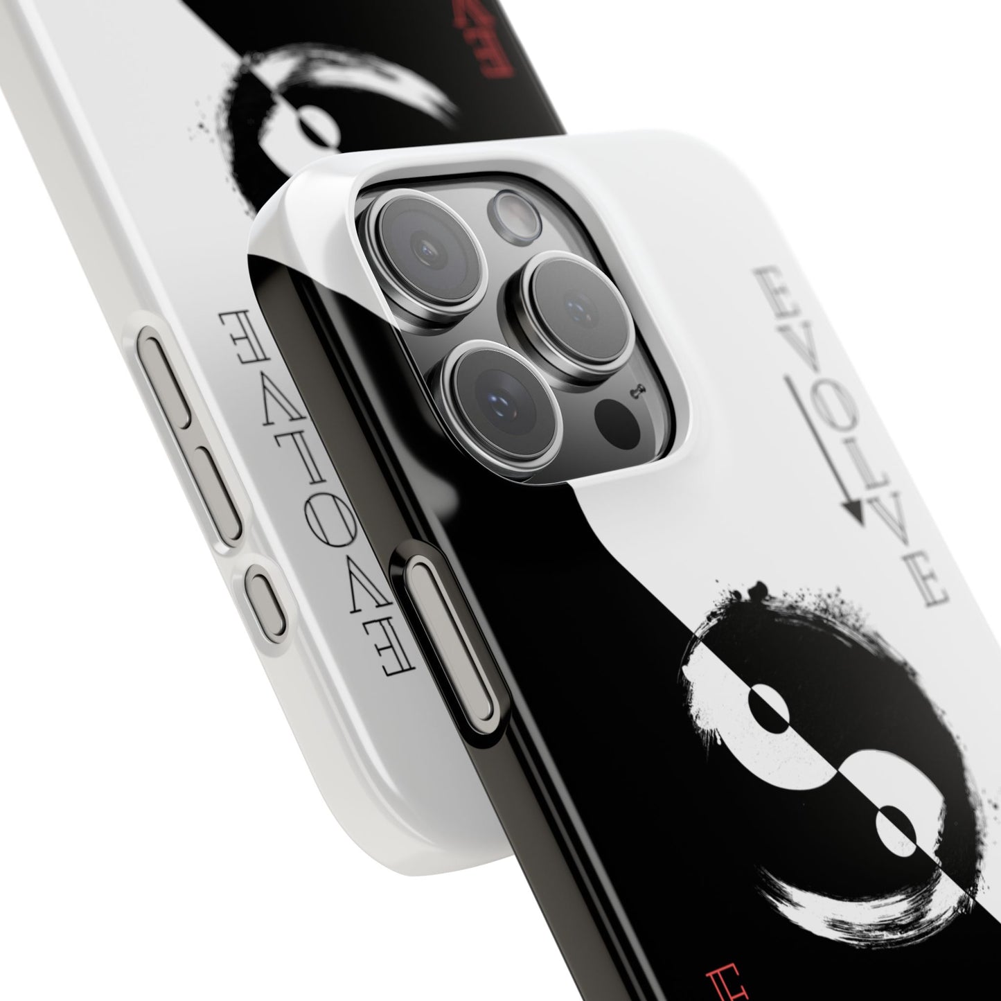 Yin Yang Evolve Black and White Snap Case Cover for iPhone and Samsung