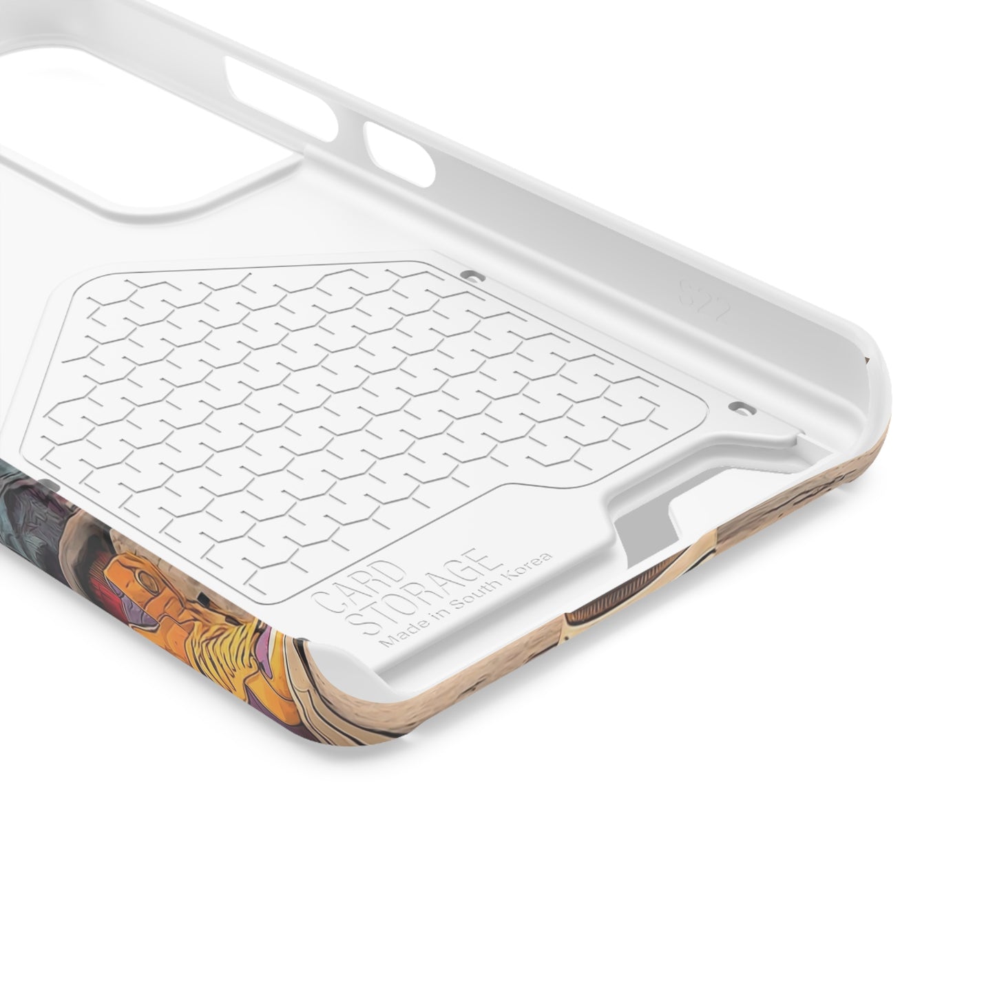 Stylish Phone Case With Card Holder, Trendy Mobile Accessory, Urban Art, Perfect Gift for Teens, Cool Gadget for Everyday Use