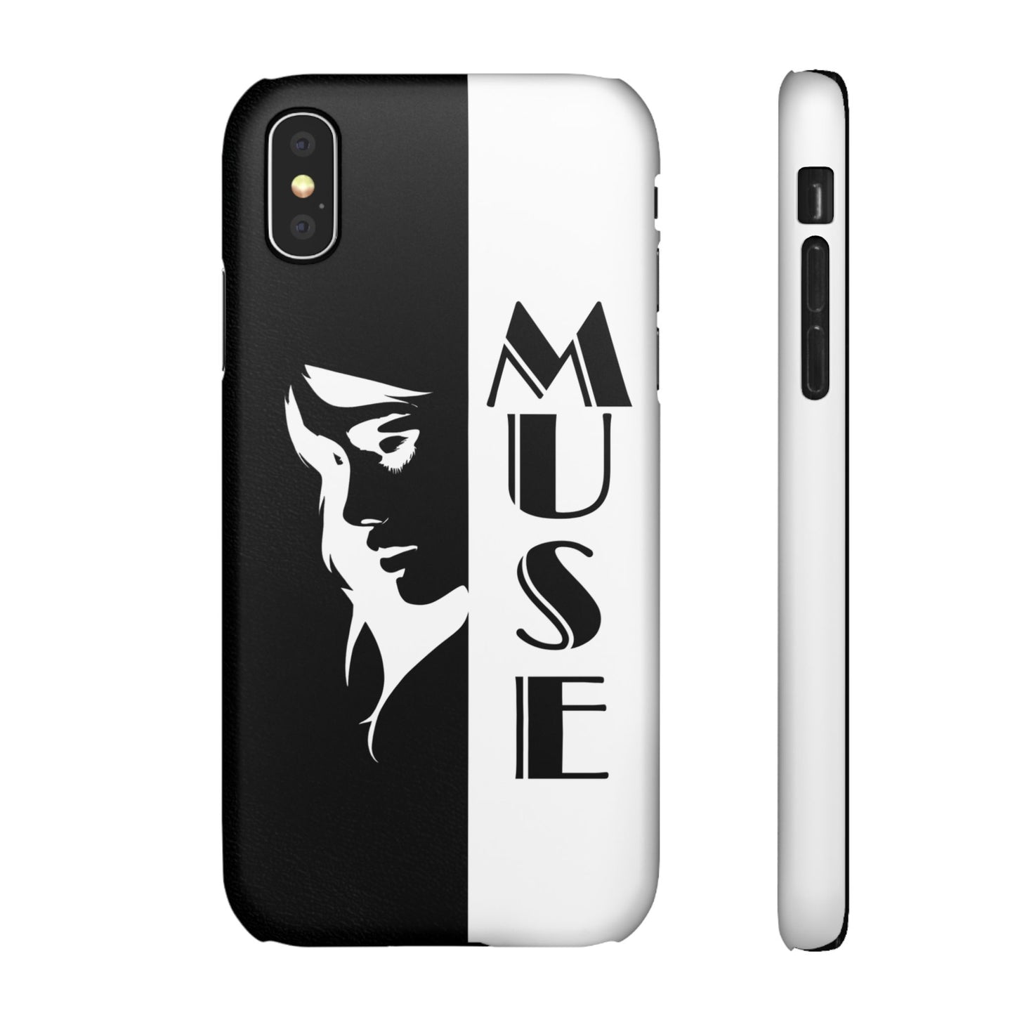 Black And White Bold Muse Snap Case Cover for iPhone and Samsung
