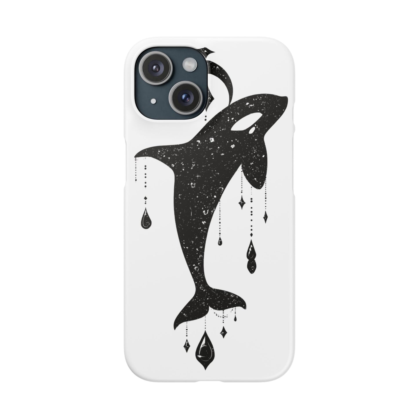 Celestial Orca Snap Case | Phone Cover, Whale Lover Gift, Cosmic Decor, Unique Art, Ocean Vibe
