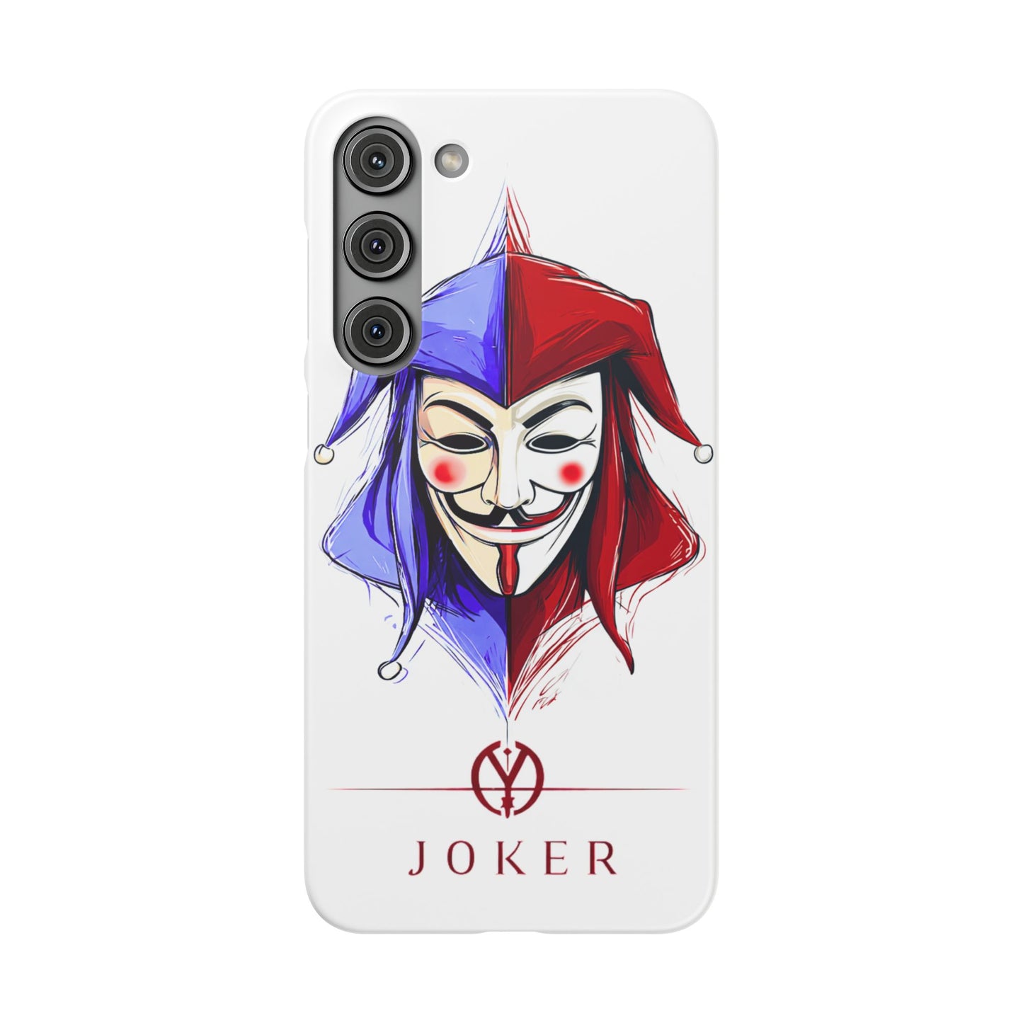 Joker & Anonimous Reunited Guy Fawkes Art Snap Case and Protective Phone Cover For iPhone and Samsung