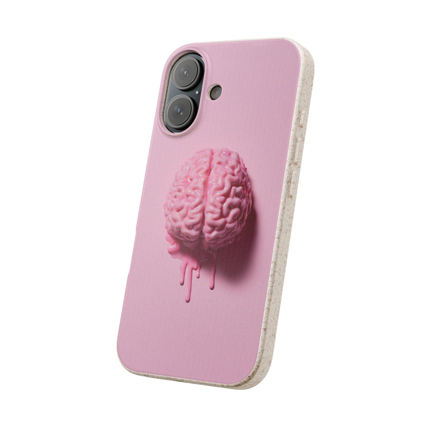 Eco-Friendly Brain Design Phone Case, Biodegradable Phone Cover, Unique Gift for Tech Lovers, Sustainable Accessory, Cute Phone Case