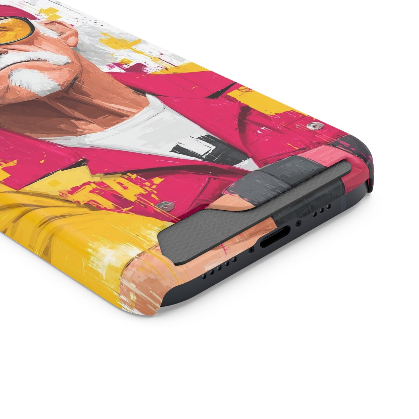 Phone Case With Card Holder, Hulk Hogan Phone Cover - Wrestling Fan Gift, Protective Phone Sleeve, Card Pocket Phone Protector, Slim Phone