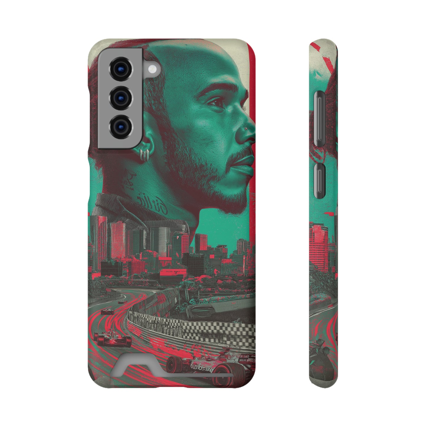 Racing Phone Case, Card Holder Case, Sports Phone Cover, Gift for Car Enthusiasts, Personalized Cell Phone Protector