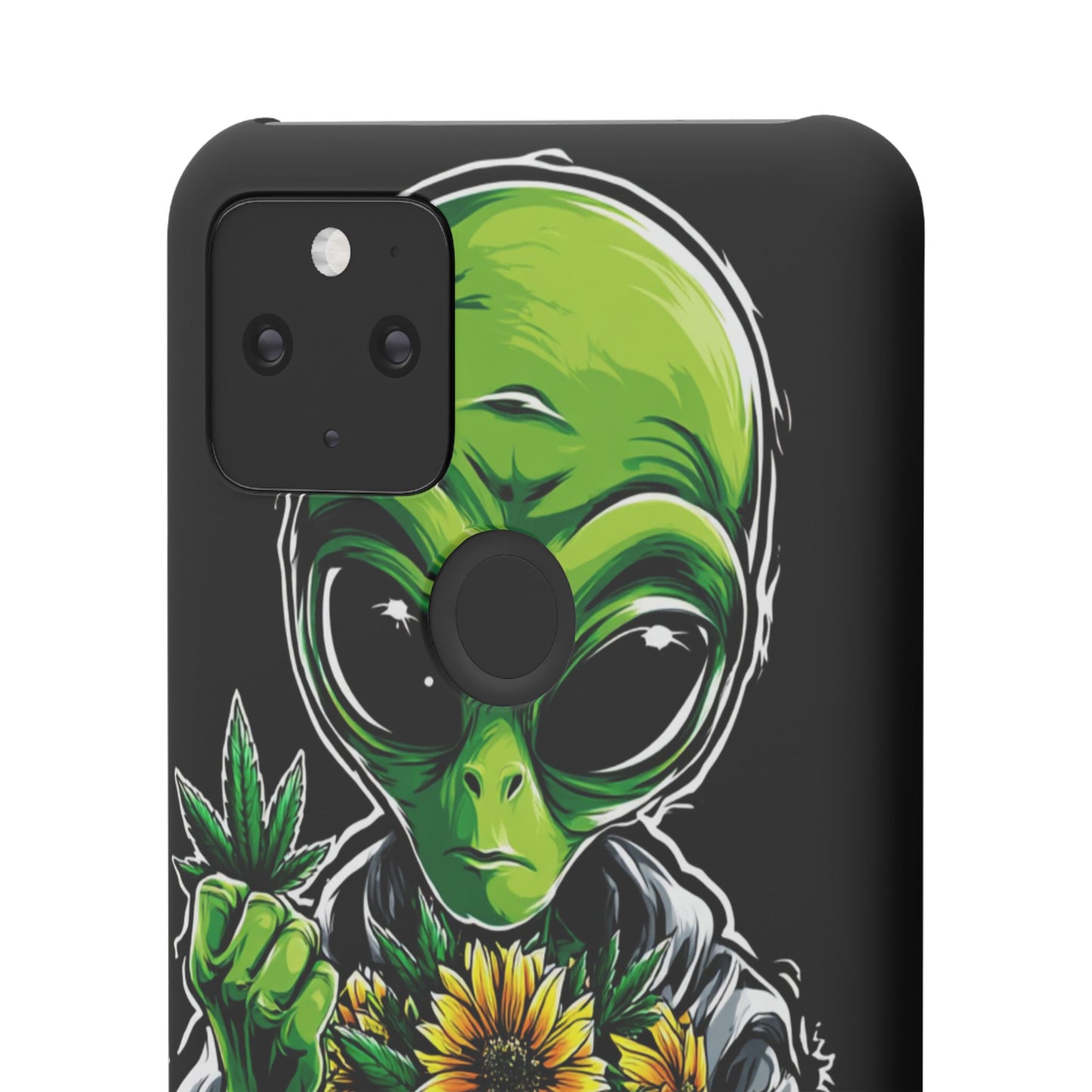 Alien Floral Snap Cases, Fun Phone Case, Gifts for Sci-Fi Lovers, Cute Alien Decor, Unique Tech Accessories