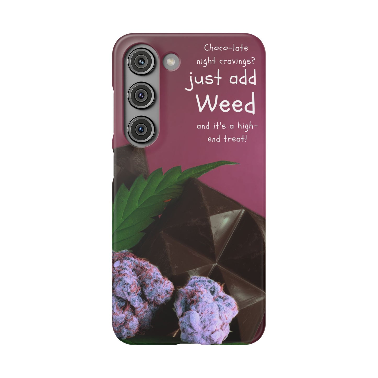 High-End Treat Snap Cases for Weed Enthusiasts Iphone and Samsung Phone Cover