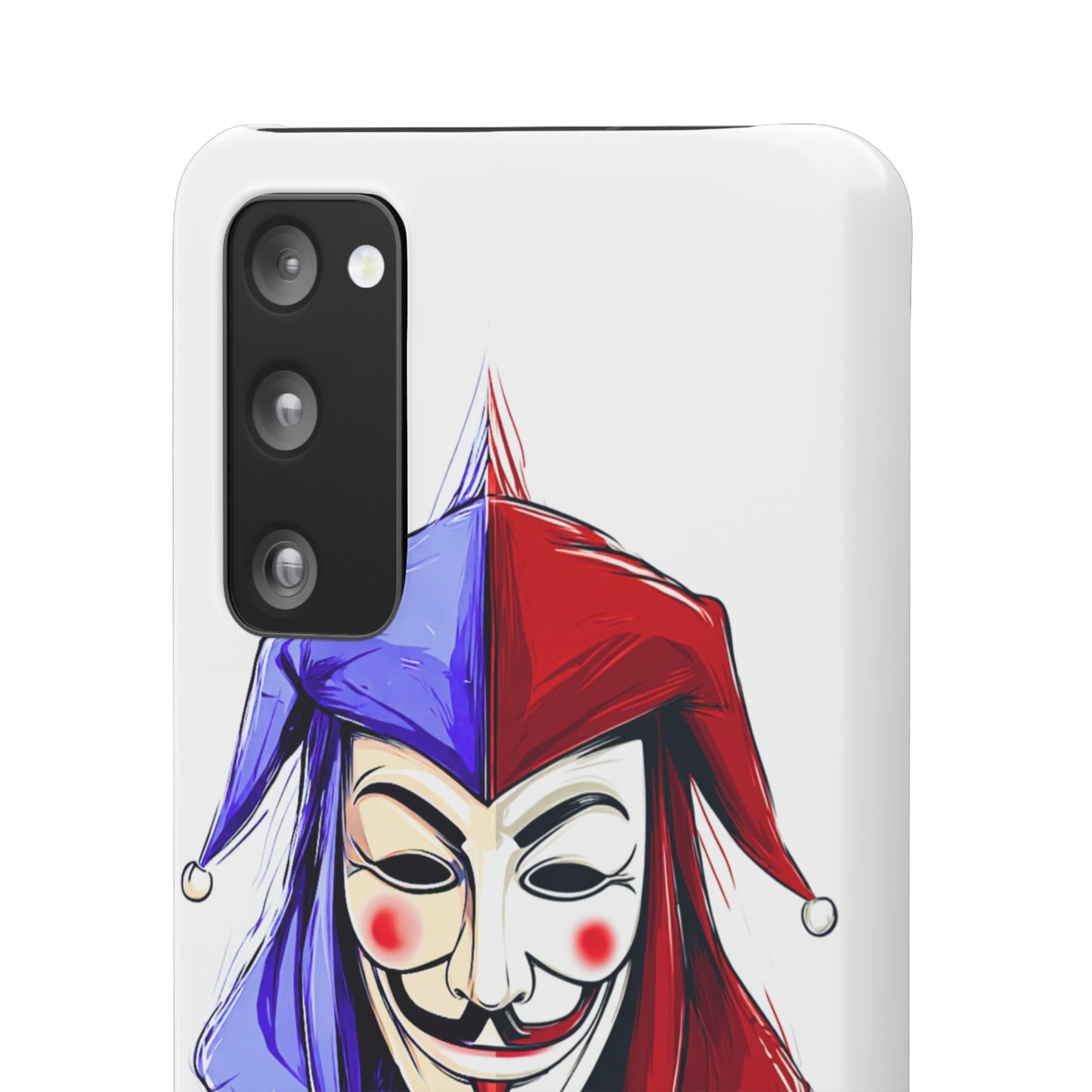 Joker & Anonimous Reunited Guy Fawkes Art Snap Case and Protective Phone Cover For iPhone and Samsung