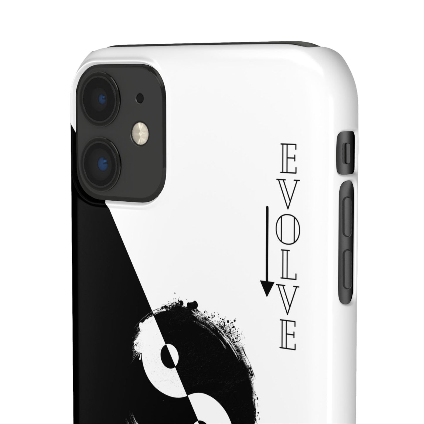 Yin Yang Evolve Black and White Snap Case Cover for iPhone and Samsung
