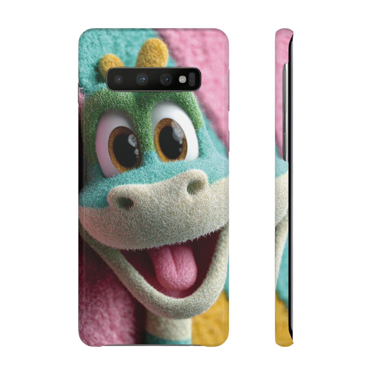 Fun Dino Snap Case for Kids | Cute Phone Cover | Colorful Mobile Accessory | Birthday Gift | Child's Tech Style