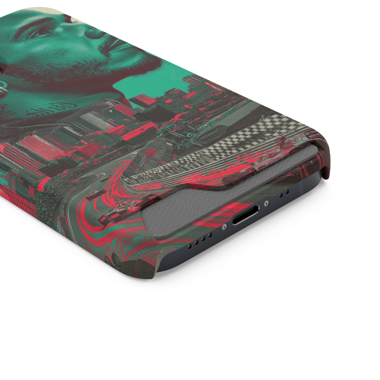 Racing Phone Case, Card Holder Case, Sports Phone Cover, Gift for Car Enthusiasts, Personalized Cell Phone Protector