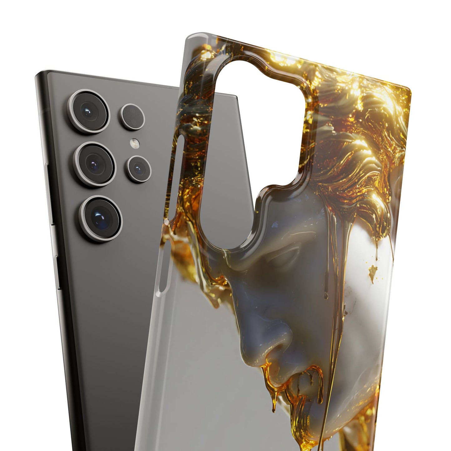 Gold Goddess Art Snap Case, Artistic Phone Cover, Unique Phone Accessory, Gift for Art Lovers, Stylish Protection