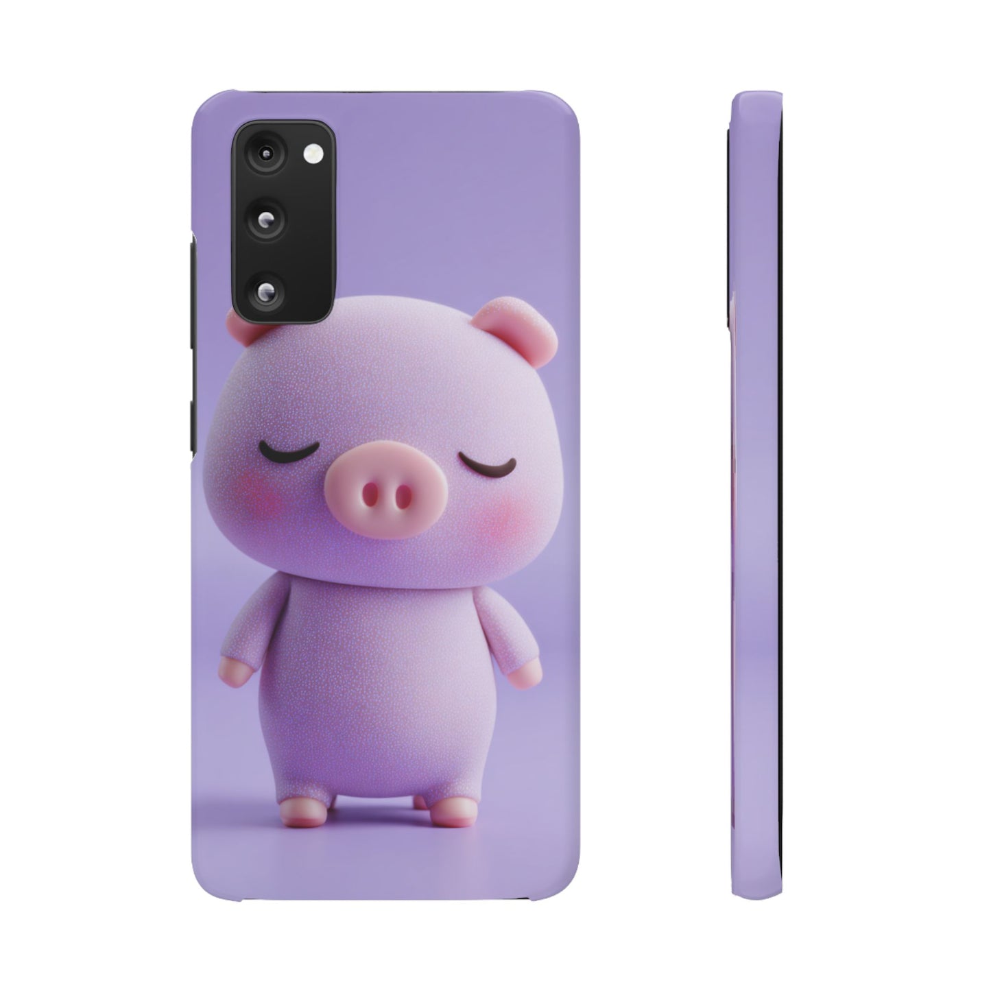 Cute Pig Snap Case for iPhone, Animal Lovers Phone Cover, Kawaii Aesthetic Accessory, Birthday Gift, Unique Phone Protection