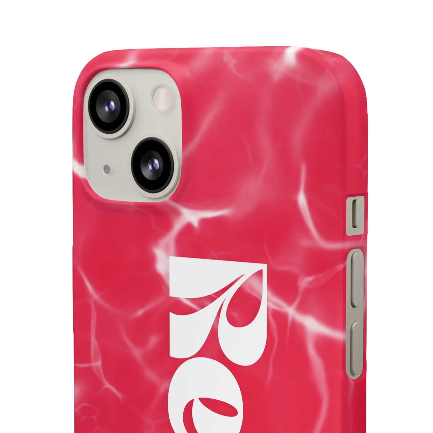 Vibrant Red Snap Case for iPhone, Trendy Phone Cover, Gift for Her, Summer Accessory, Stylish Tech Protection