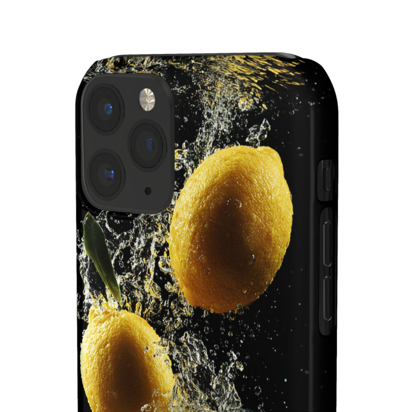 Lemon Splash Phone Case - Vibrant Snap Case, Fruit Lover Gift, Summer Vibes, Kitchen Decor, Unique Phone Accessories